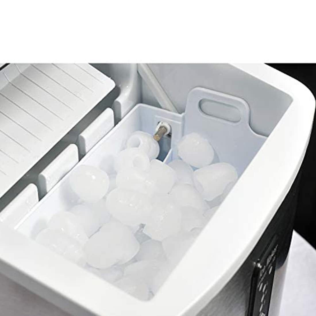 Smad Countertop Ice Maker Stainless Steel Ice Making Machine 33lbs/24h