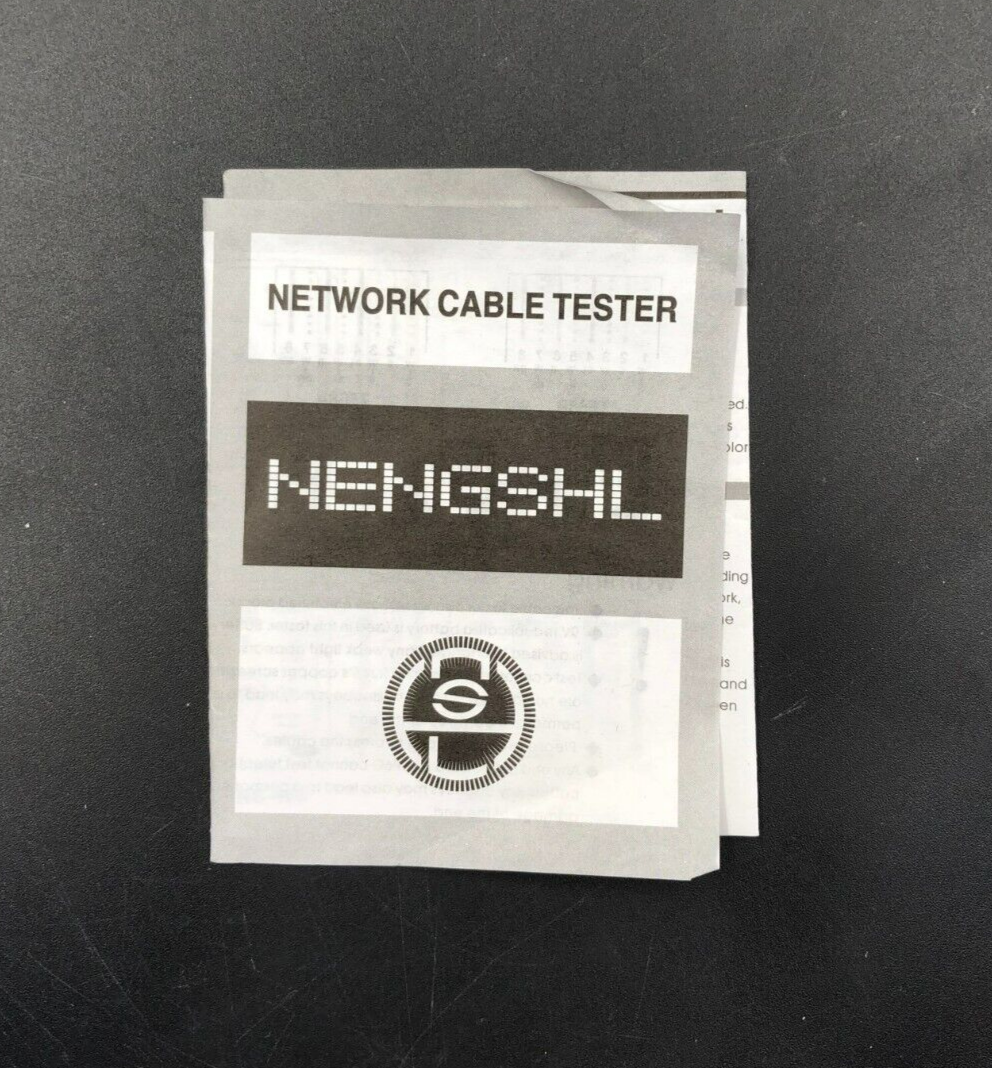 RJ45 and RJ11 Network Computer Cable Ethernet LAN Tester In Box
