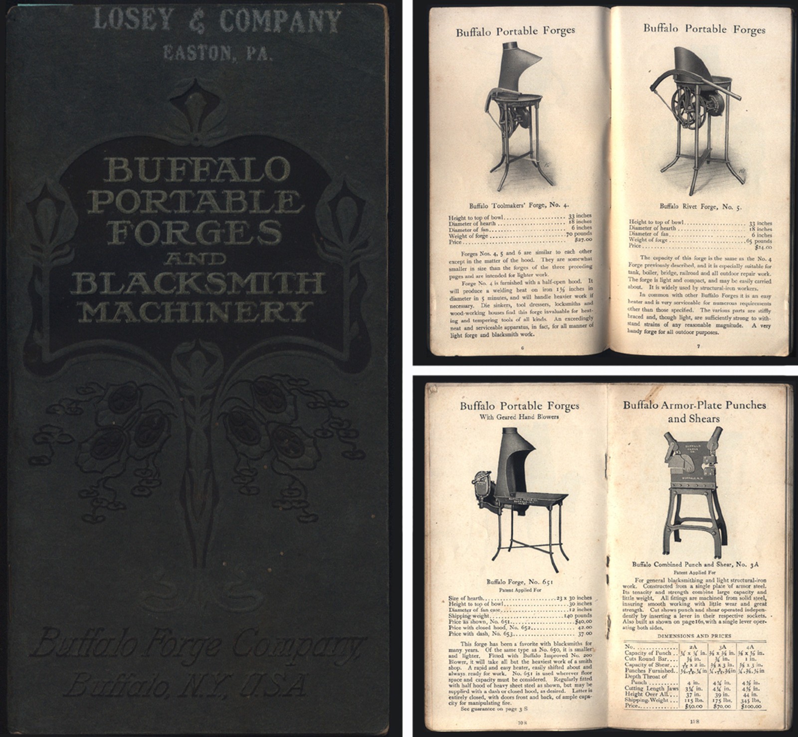 Buffalo Forge Company - Forge & Machinery Catalog - Ca. 1910 Edition - 52 Pages