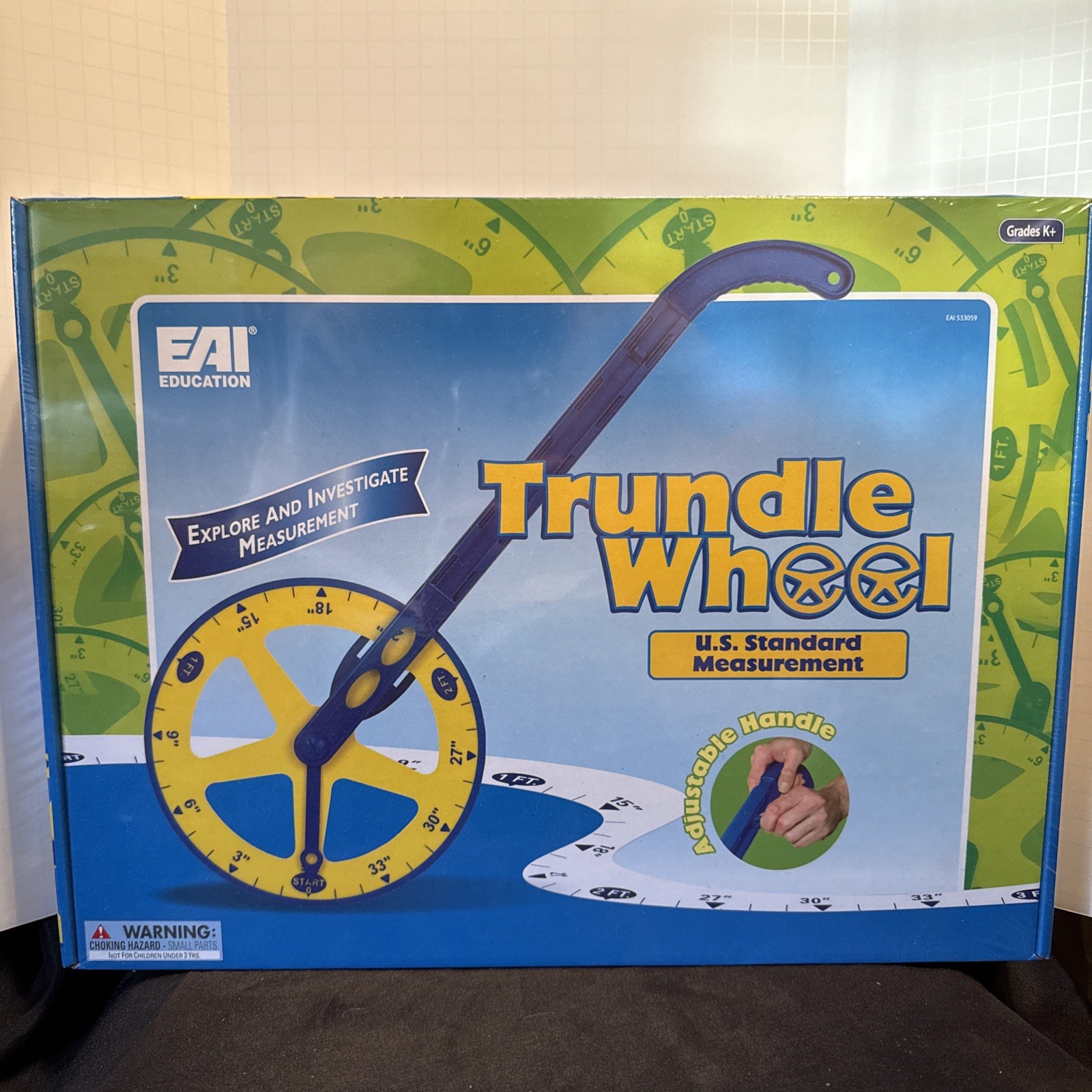 EAI Education Trundle Wheel U.S. Standard Measurement To Measure Distance NEW!