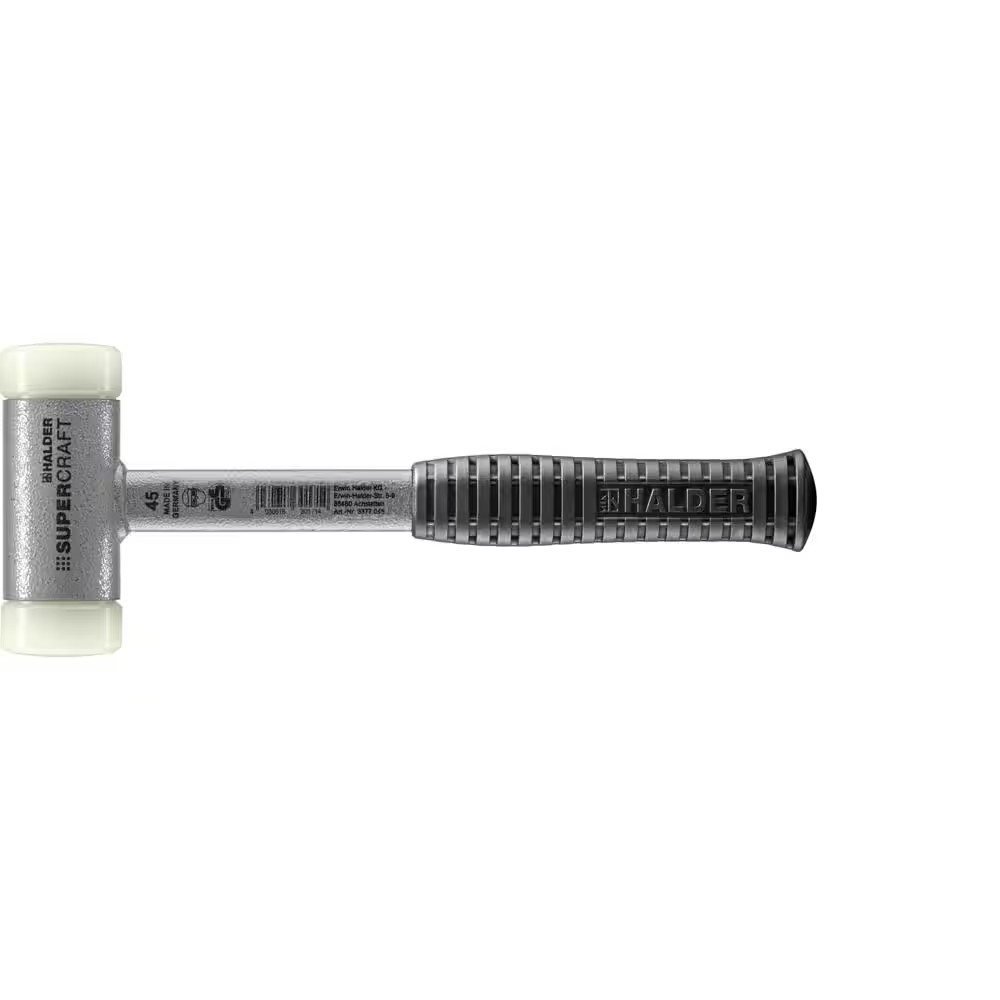 Supercraft 45 Dead Blow 2.06 Lbs. Nylon Hammer with 12.2 Metal Handle Rubber Gri