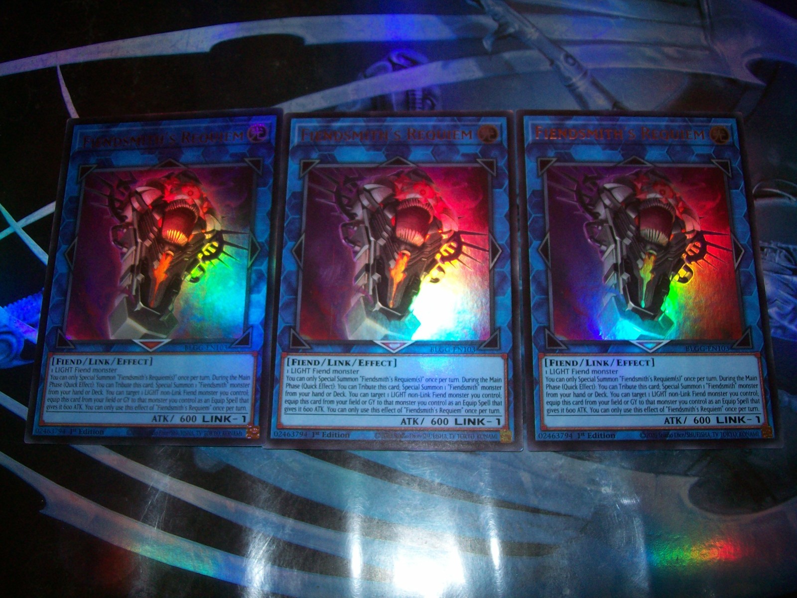 3x Fiendsmith's Requiem 1st Edition Ultra Rare BLGG-EN103 Yu-Gi-Oh!