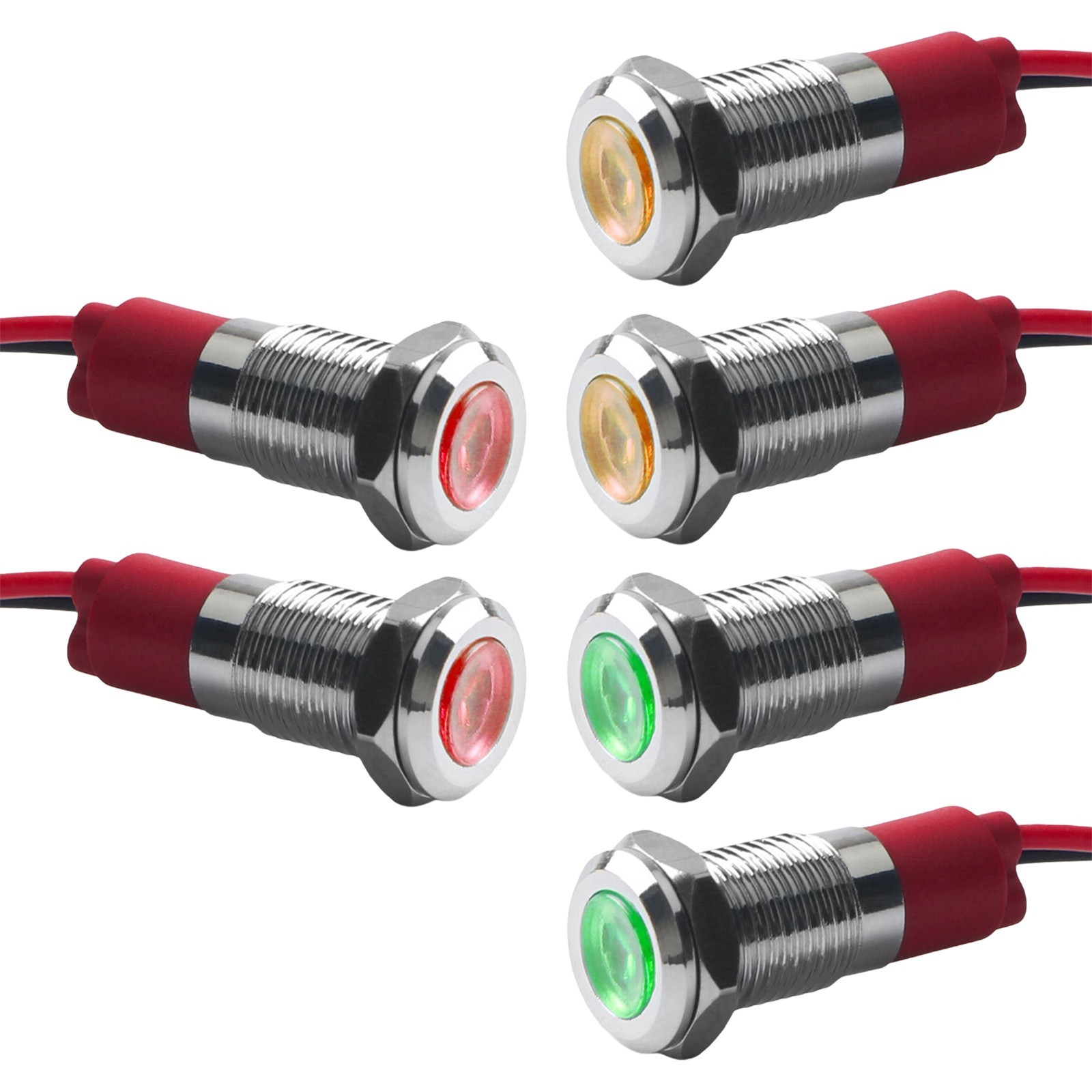 Your Dashboard Will Have Never Looked Better with 6PCS LED Indicator Lights