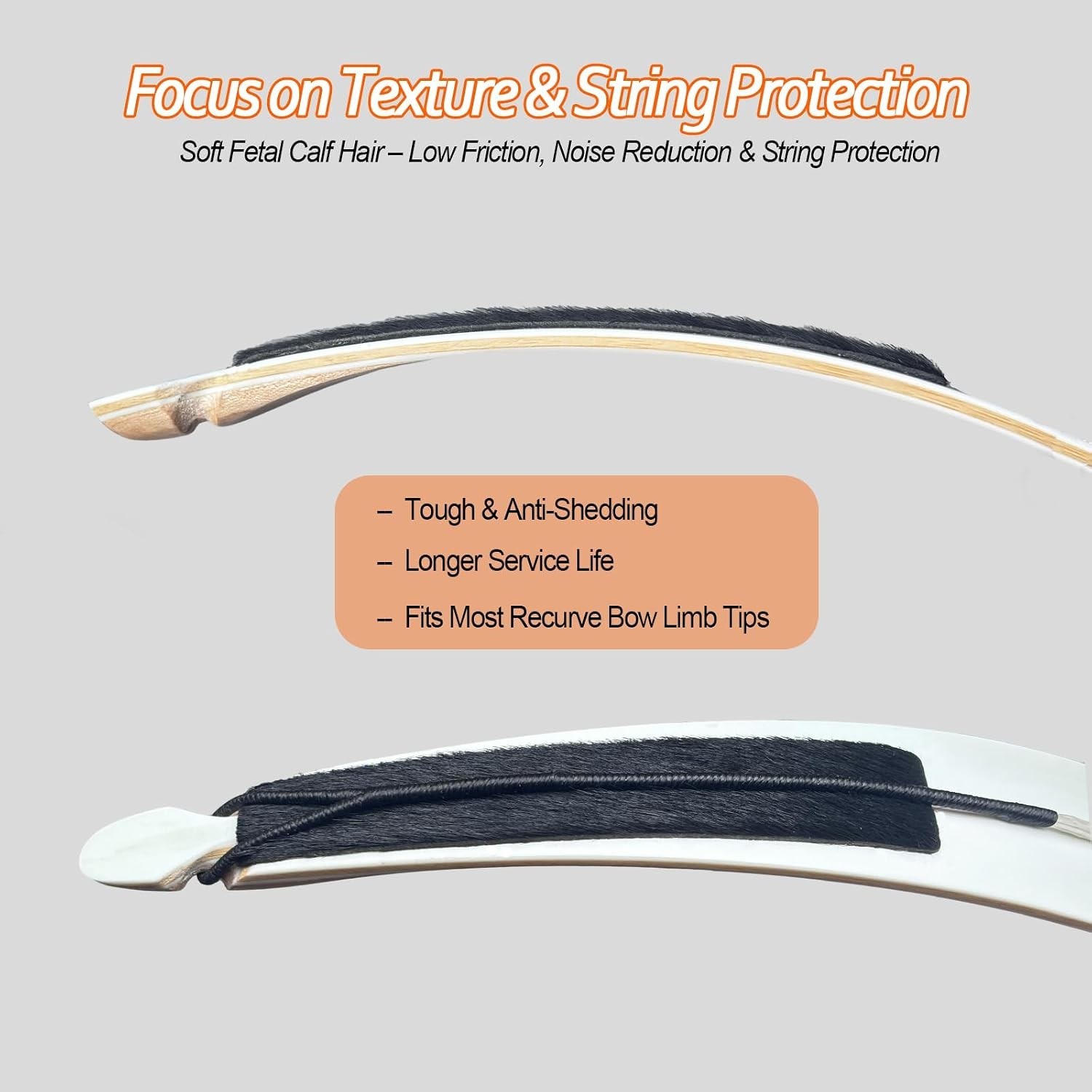 Archery Recurve Bow Limb Silencers Dampeners – Protects Bowstrings and Reduces L