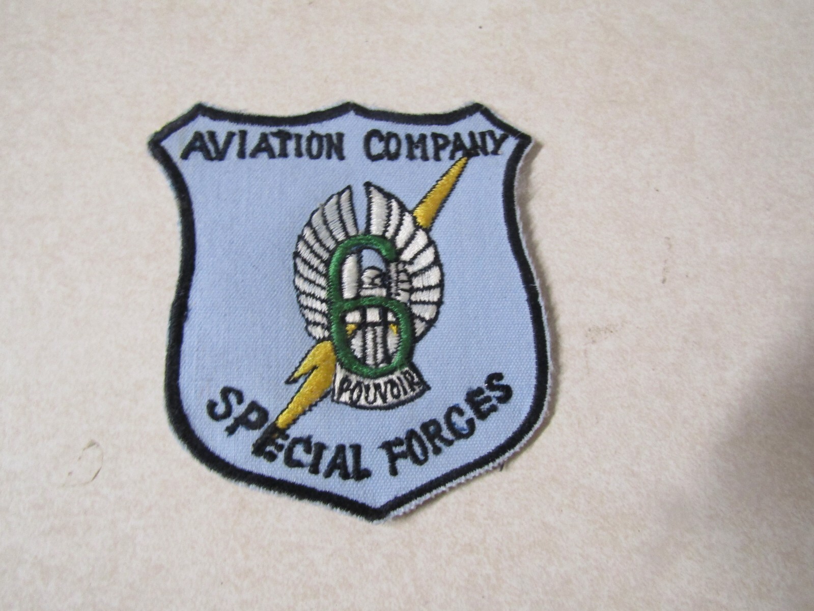 MILITARY PATCH SEW ON OLD VIETNAM ERA SPECIAL FORCES AVIATION COMPANY