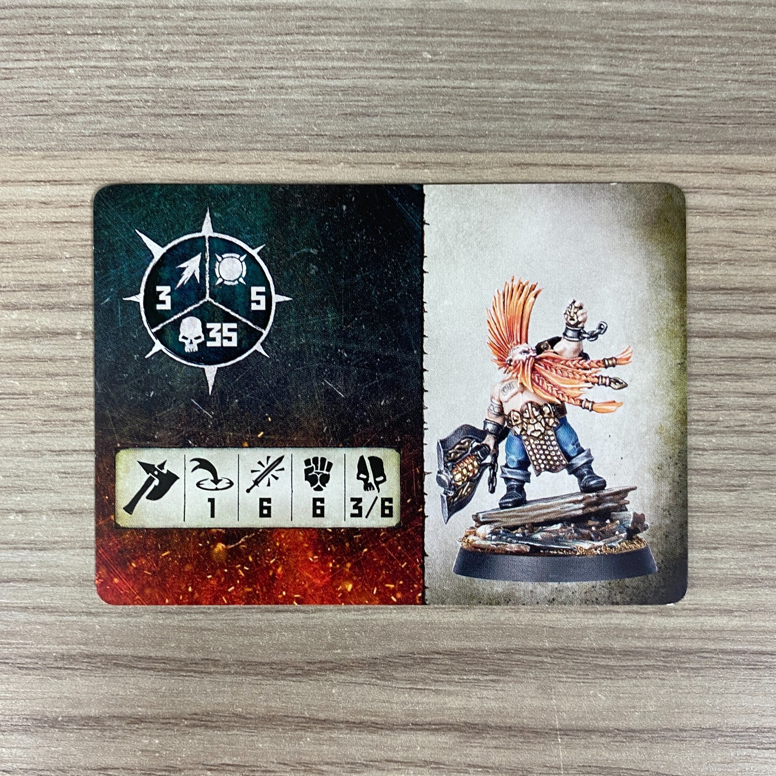 WARCRY GOTREK WHITE DWARF PROMO CARD WARHAMMER AGE OF SIGMAR AOS SKIRMISH GAME