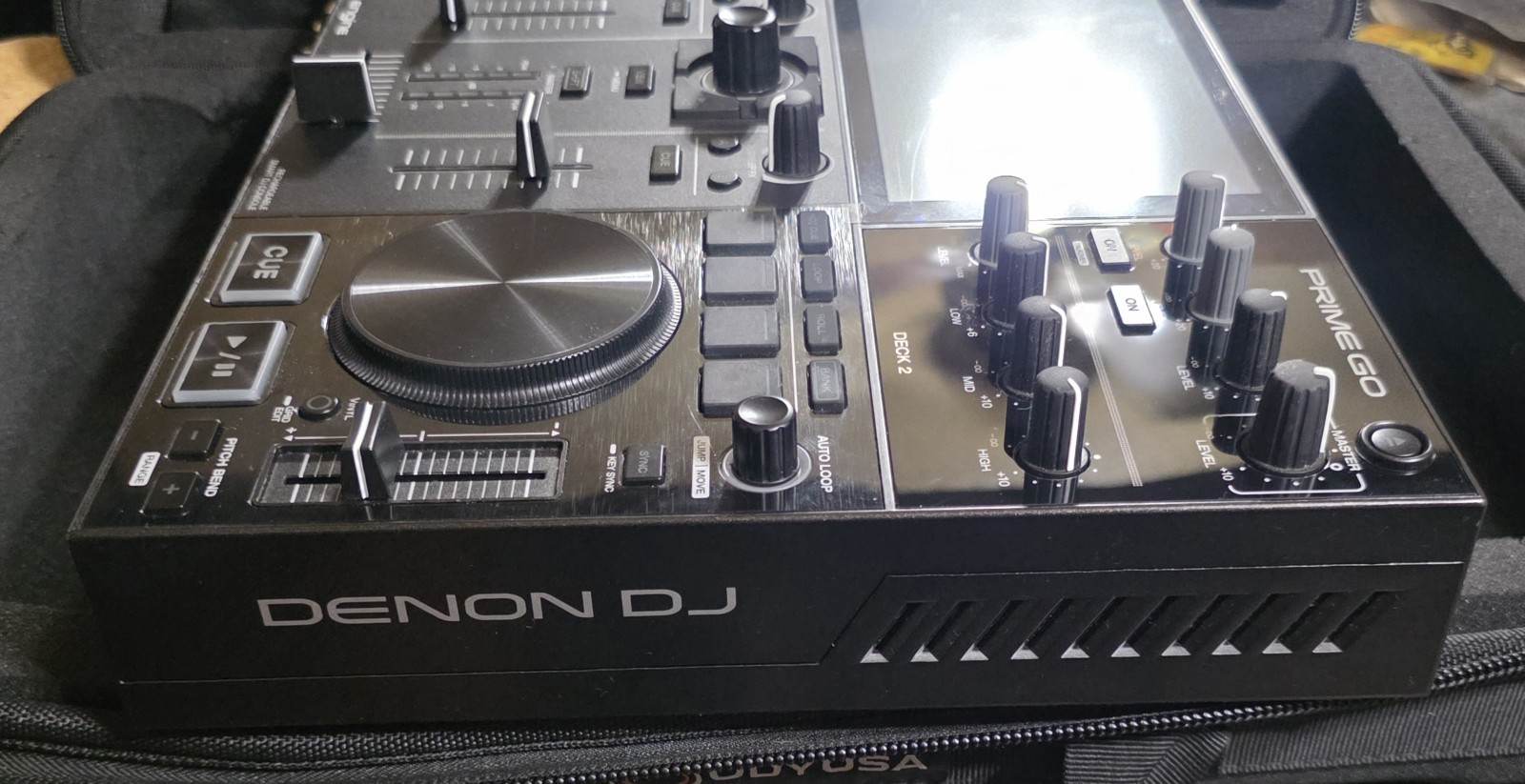 Denon DJ PRIME GO Double Deck Rechargeable Smart DJ Console With Case