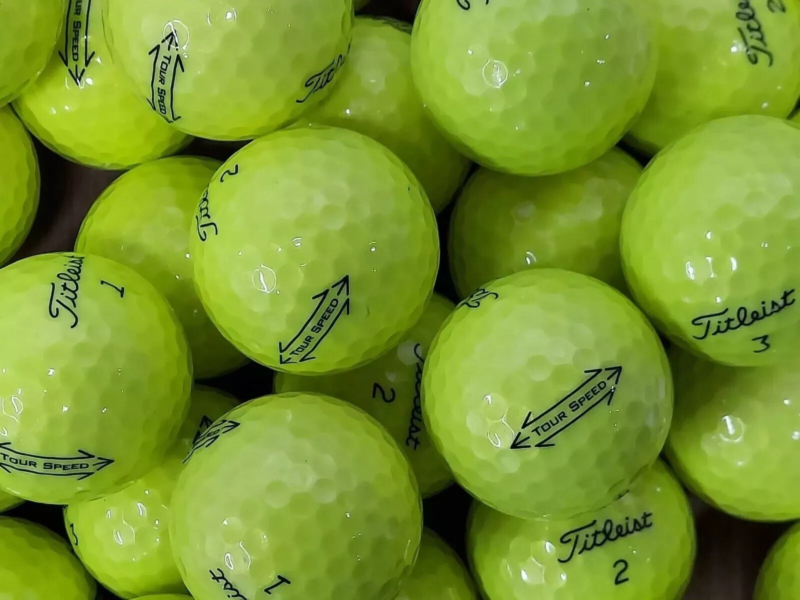 3 Dozen Titleist Tour Speed Yellow Used Golf Balls 5A Mint/4A Mix Quality
