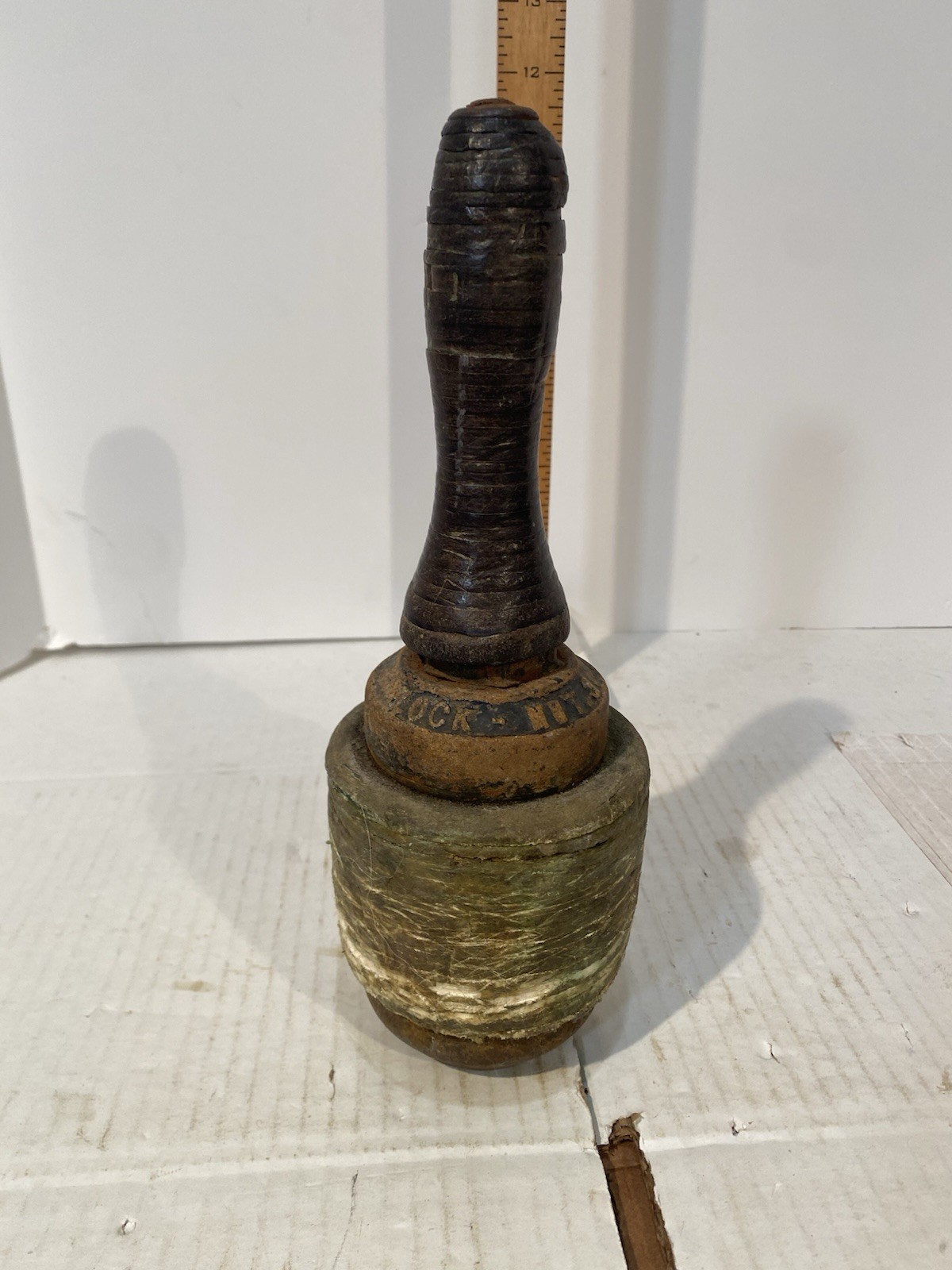7 LBS Cast Iron Maul Goddard Antique cobbling leather Blacksmith Tool