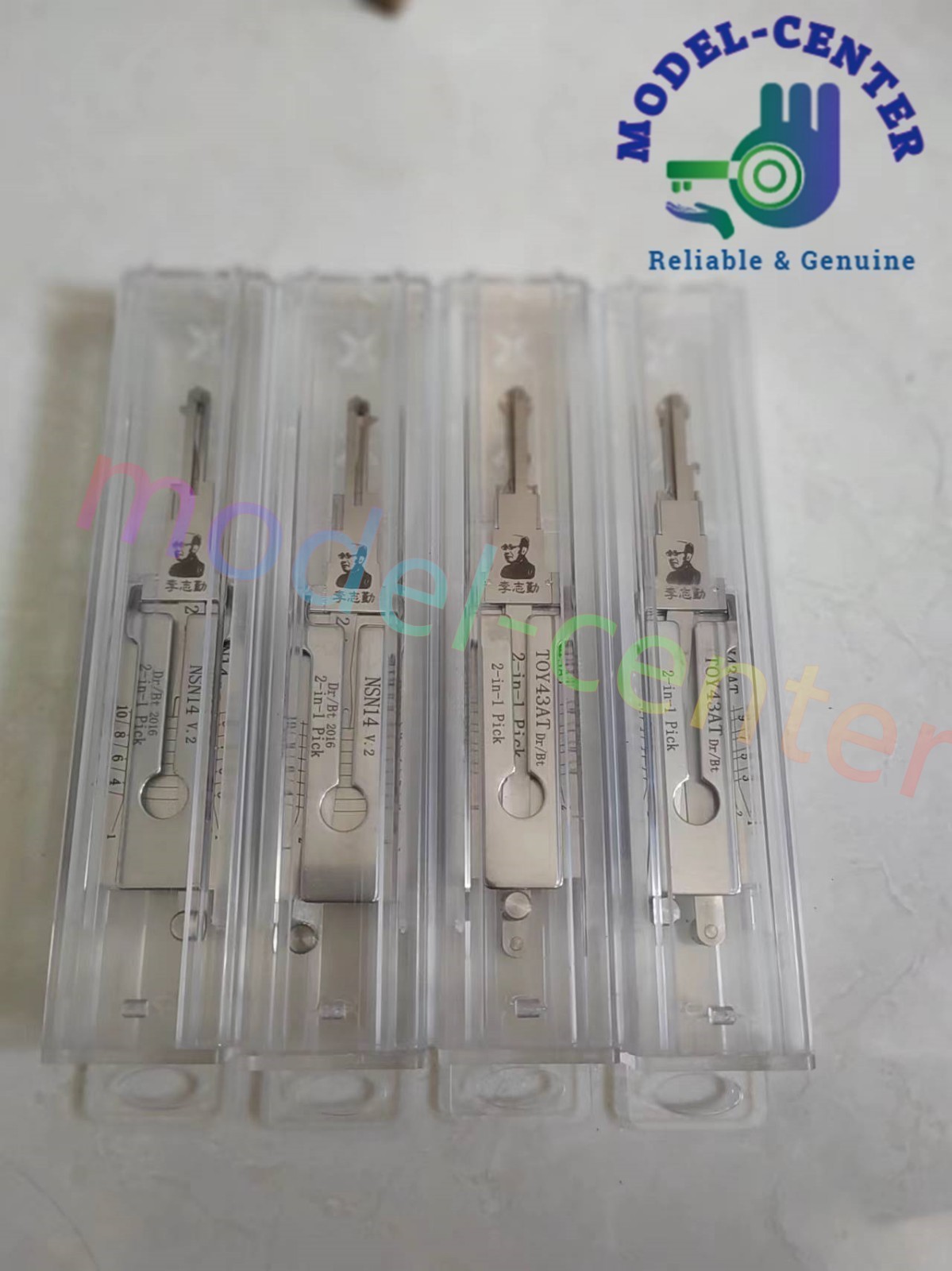 2-in-1 pick lishi tool NSN14 V.2,TOY43AT,NSN14 V.2+TOY43AT