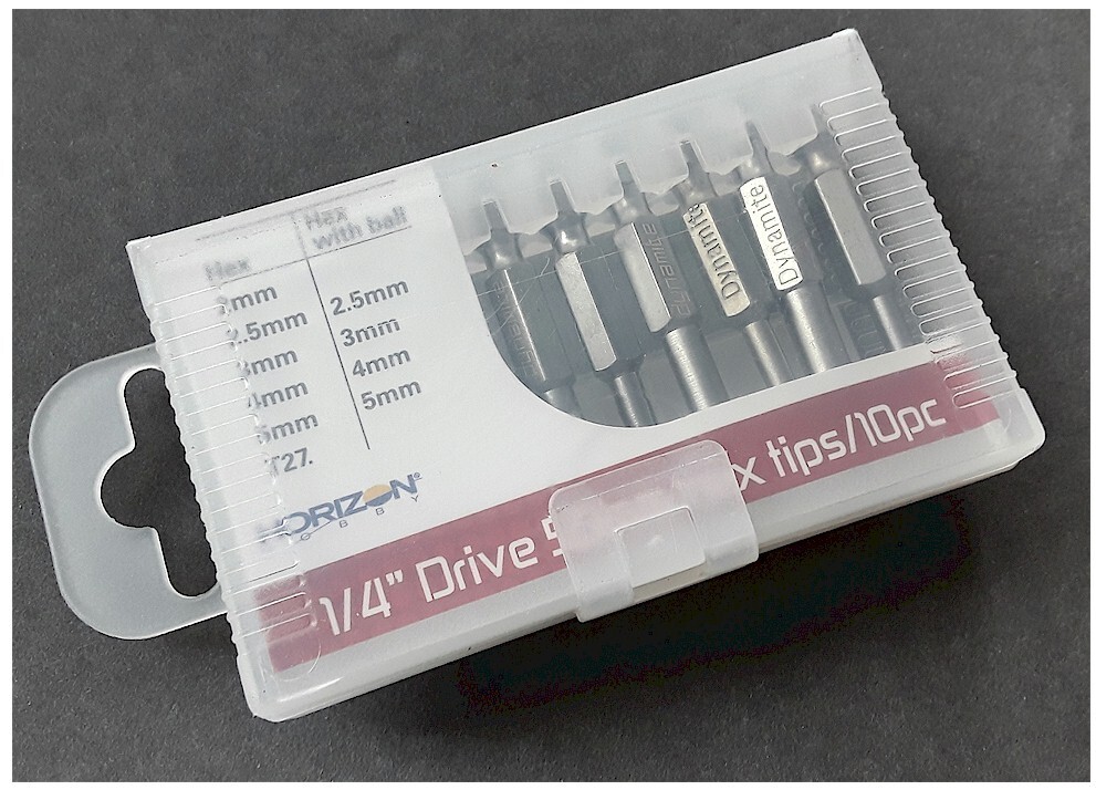 Dynamite DYNT1071 1/4" Drive Large Scale Tool Set Metric 50mm Missing 1x Bit NEW