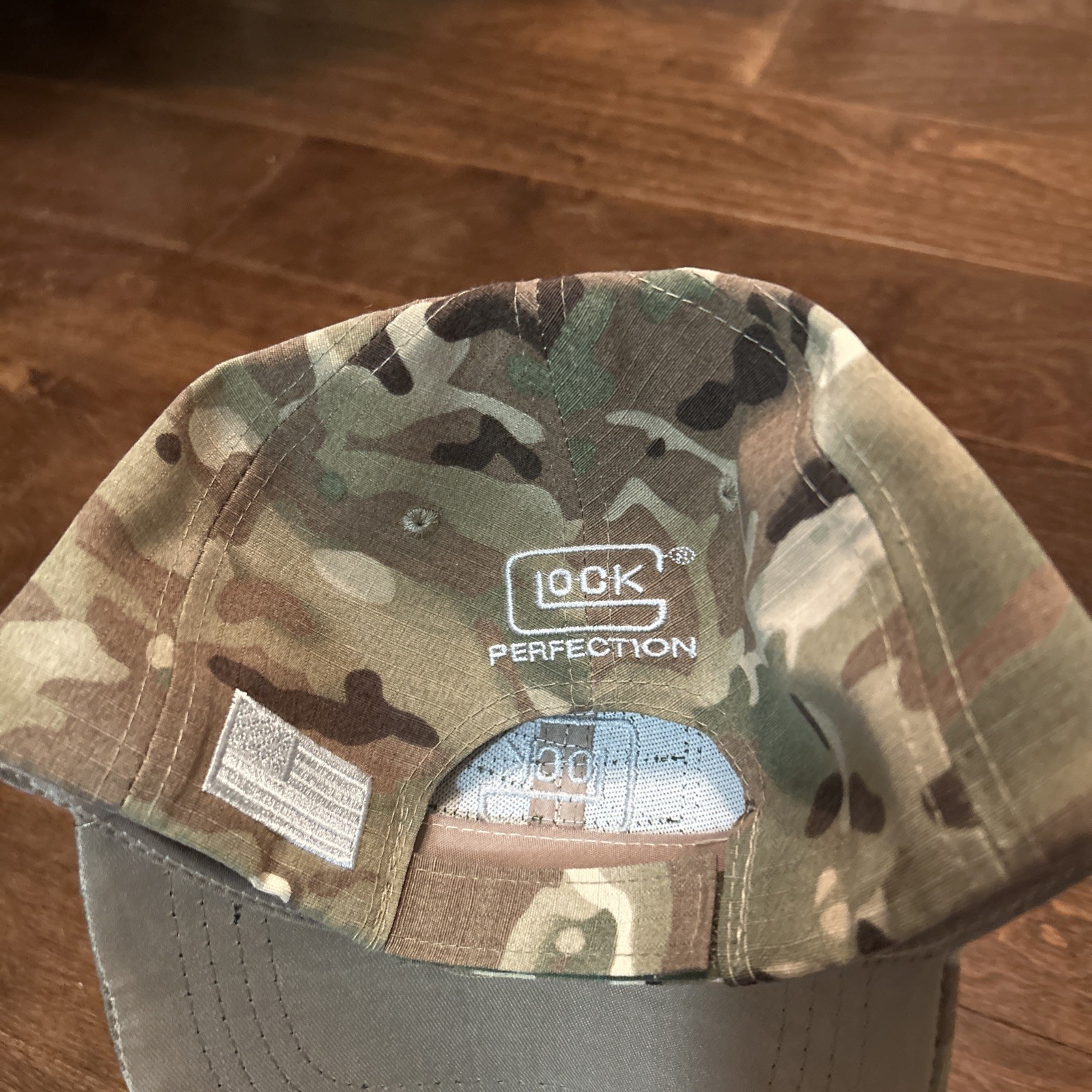 Glock Perfection Mens Embroidered Patch Baseball Cap Black Camo OSFA One Size