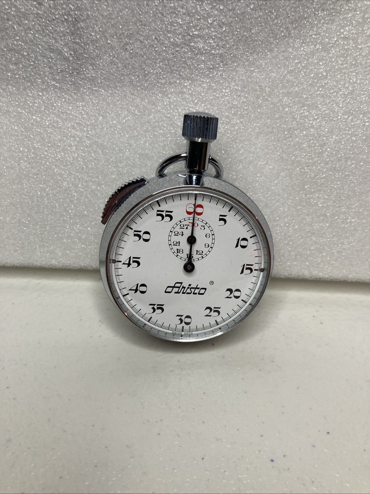 Vintage Windup Aristo Stopwatch With RARE Side Slide TESTED WORKS