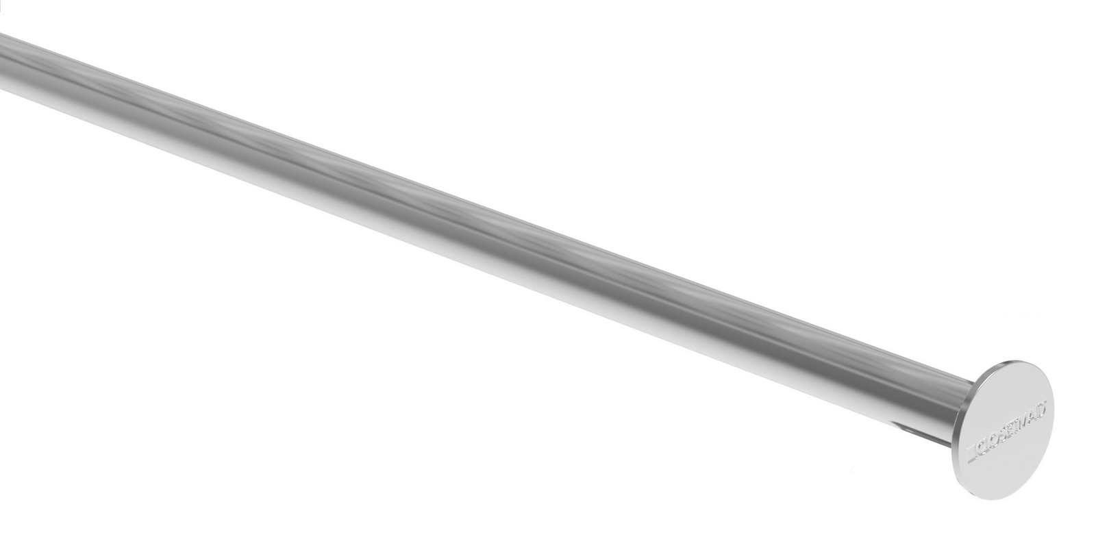 1410 Chrome Adjustable Hang Rod, 40-Inch to 72-Inch, Premium Wood Shelving