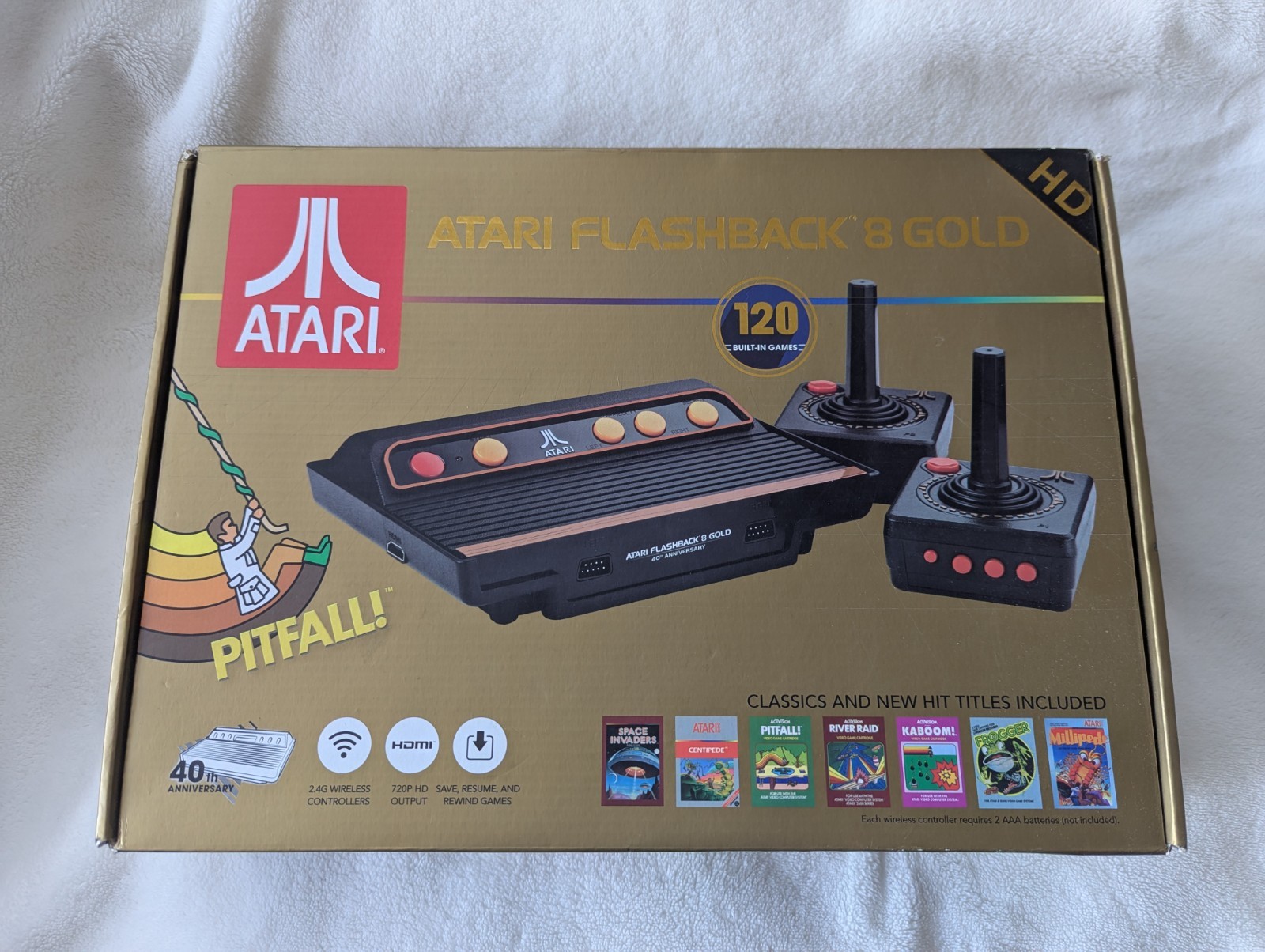 Atari Flashback 8 40th Anniversary Gold Deluxe HD Console