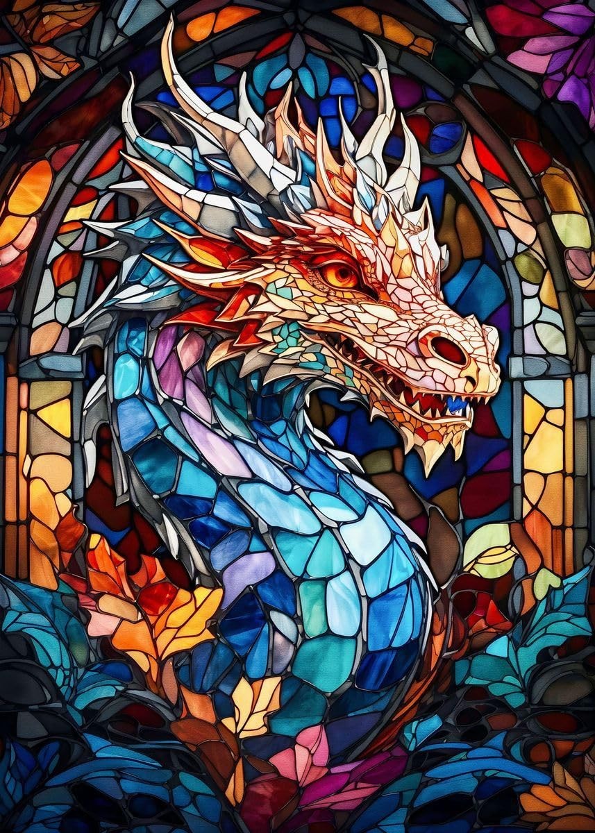 Dragon Diamond Painting Kits, Diamond Art Kits for Adults 5d Diamond Painting