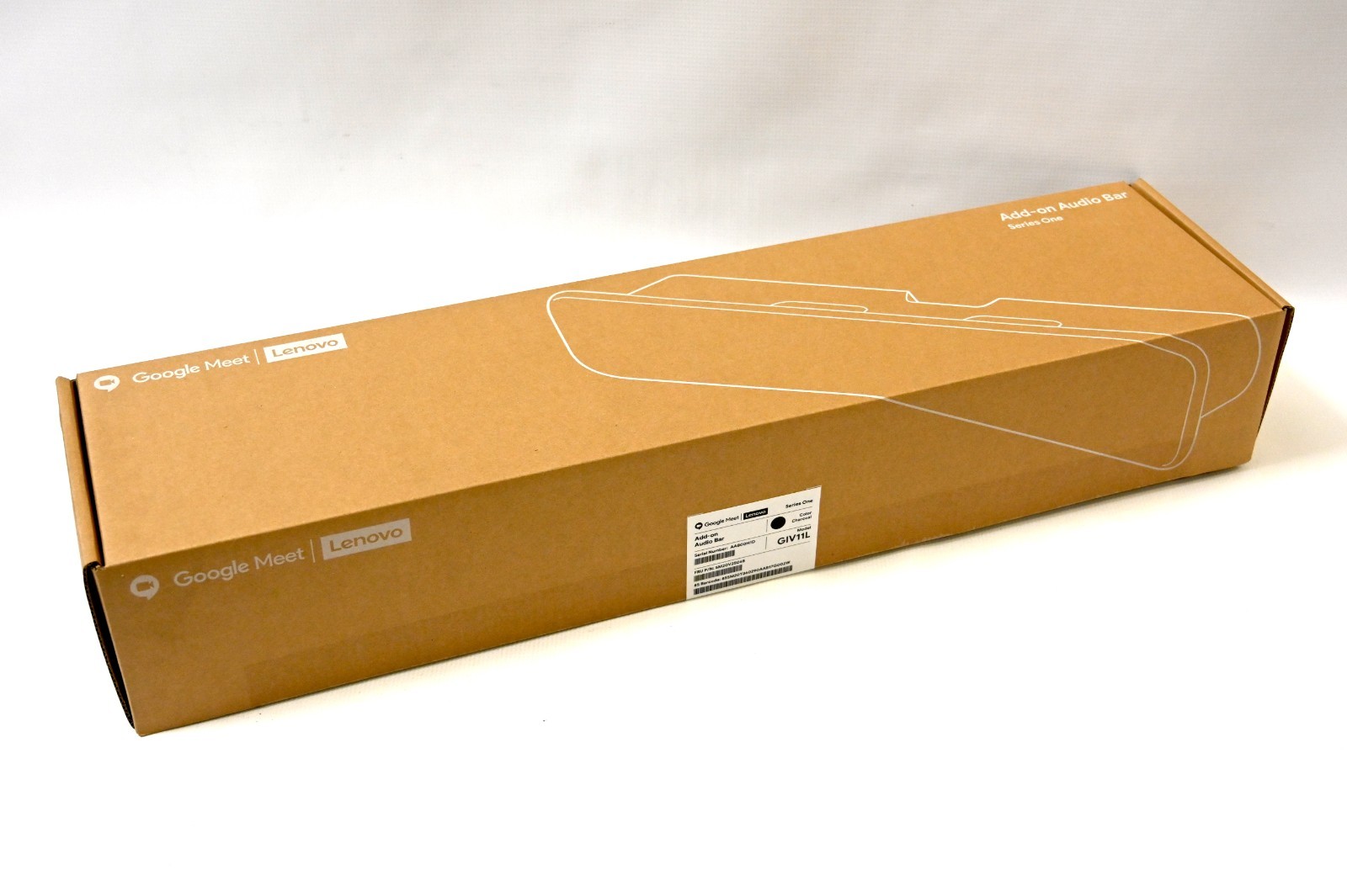 Lenovo Google Meet Series One Add-on Audio Bar GIV11L - Charcoal - BRAND NEW