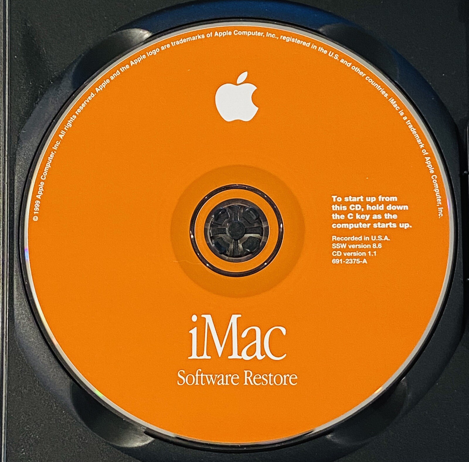 OS 9.0 SSW Version 8.6 Installation & Software Restore Disc Set iMac DV Models