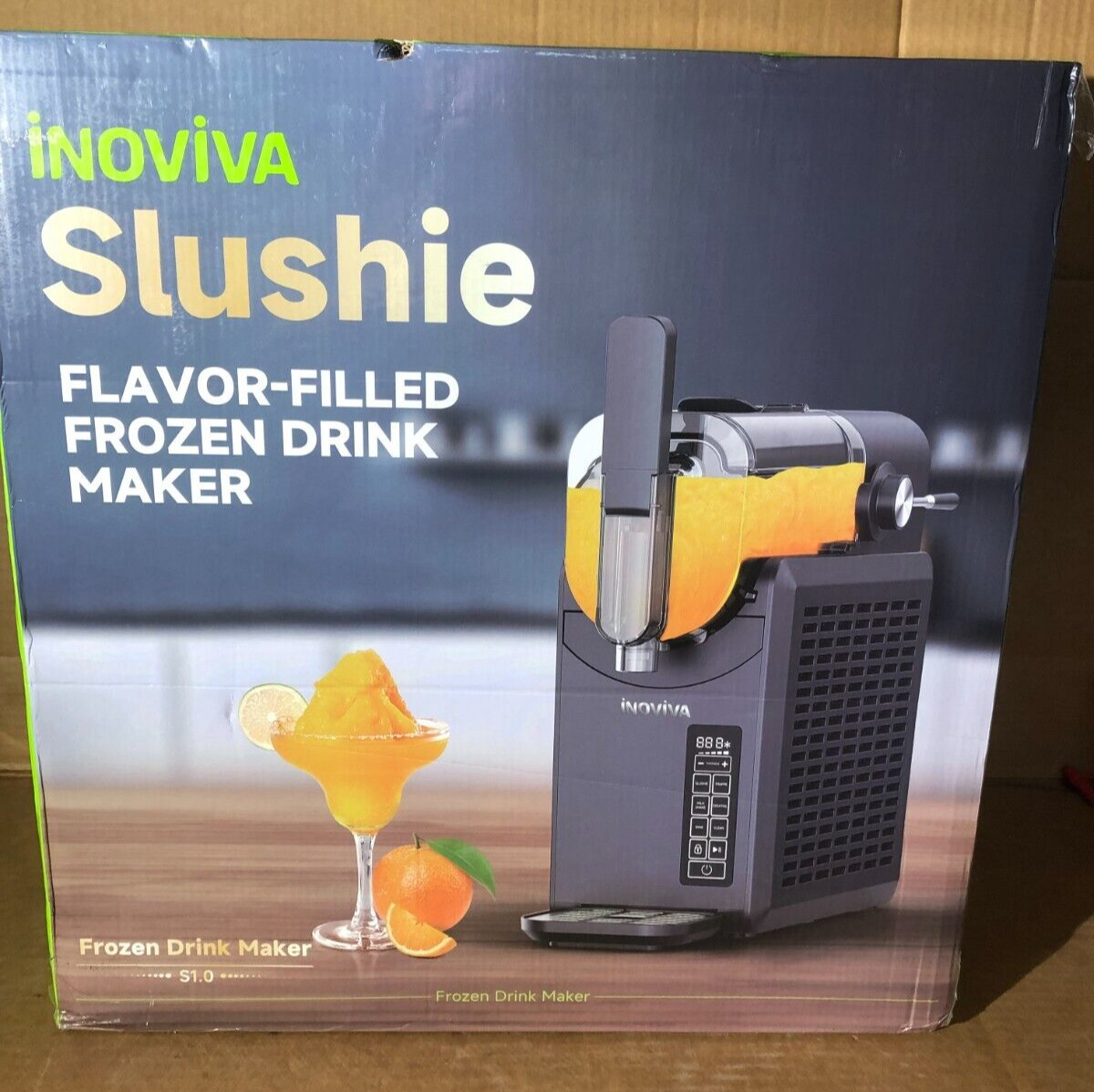 Slushie Machine S1.0, No Ice Needed, 68 oz INOVIVA Slushy Machine Home Kitchen