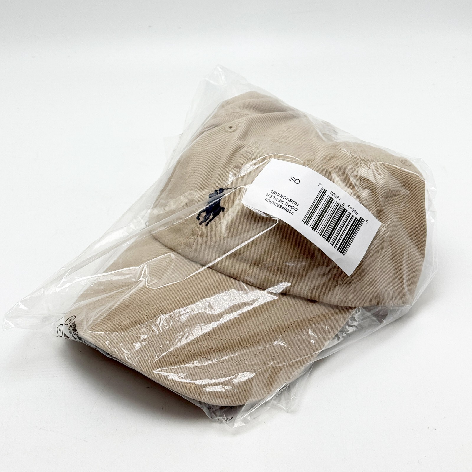 *NEW* Unisex Polo Ralph Lauren Pink Pony Twill Ball Cap BEIGE 👍
