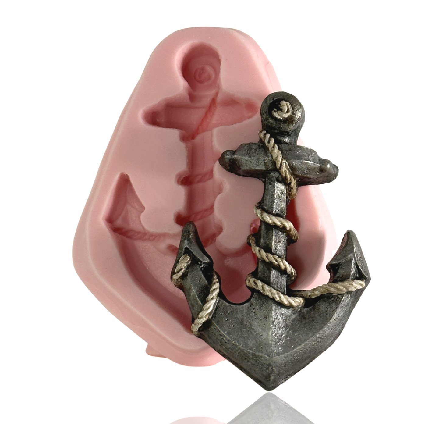 Silicone Anchor Mold Nautical Food Safe Fondant Chocolate Resin Clay Mold (414)