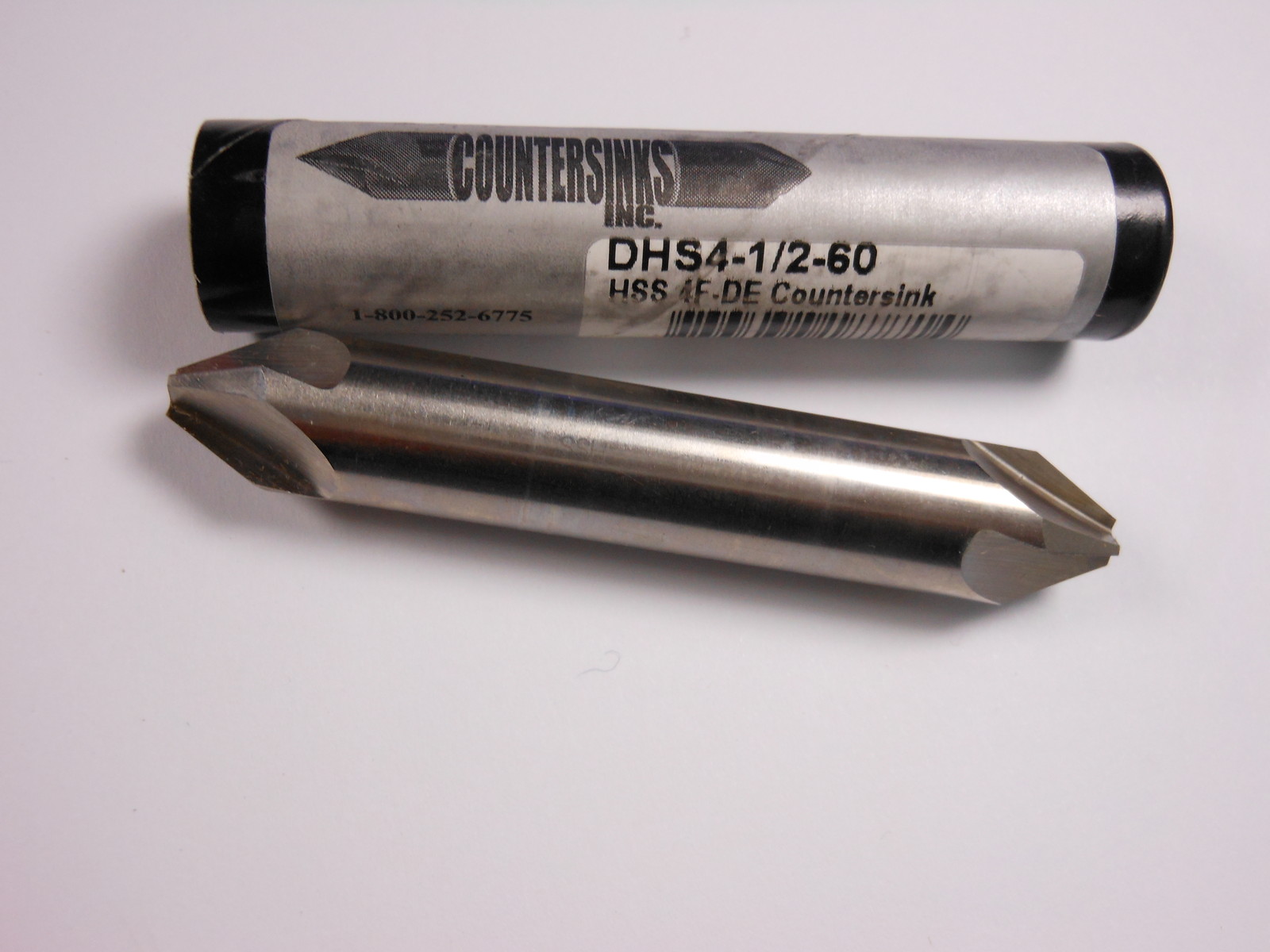 Double Countersink 1/2" 60° HSS 4FL 1/2" Shank x 3" DHS4-1/2-60 -4024E1021