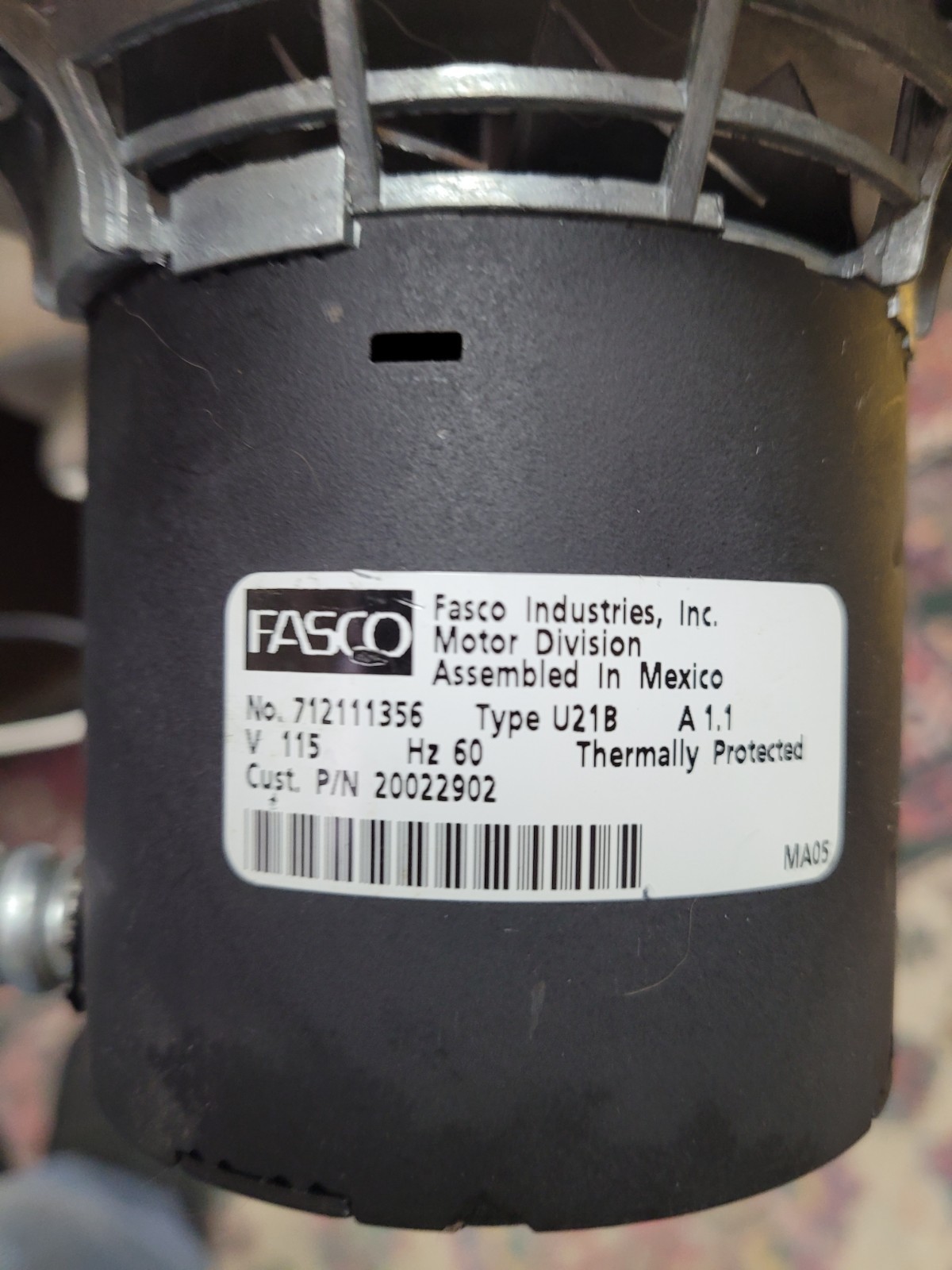 R20536201 Inducer Assembly from Ducane