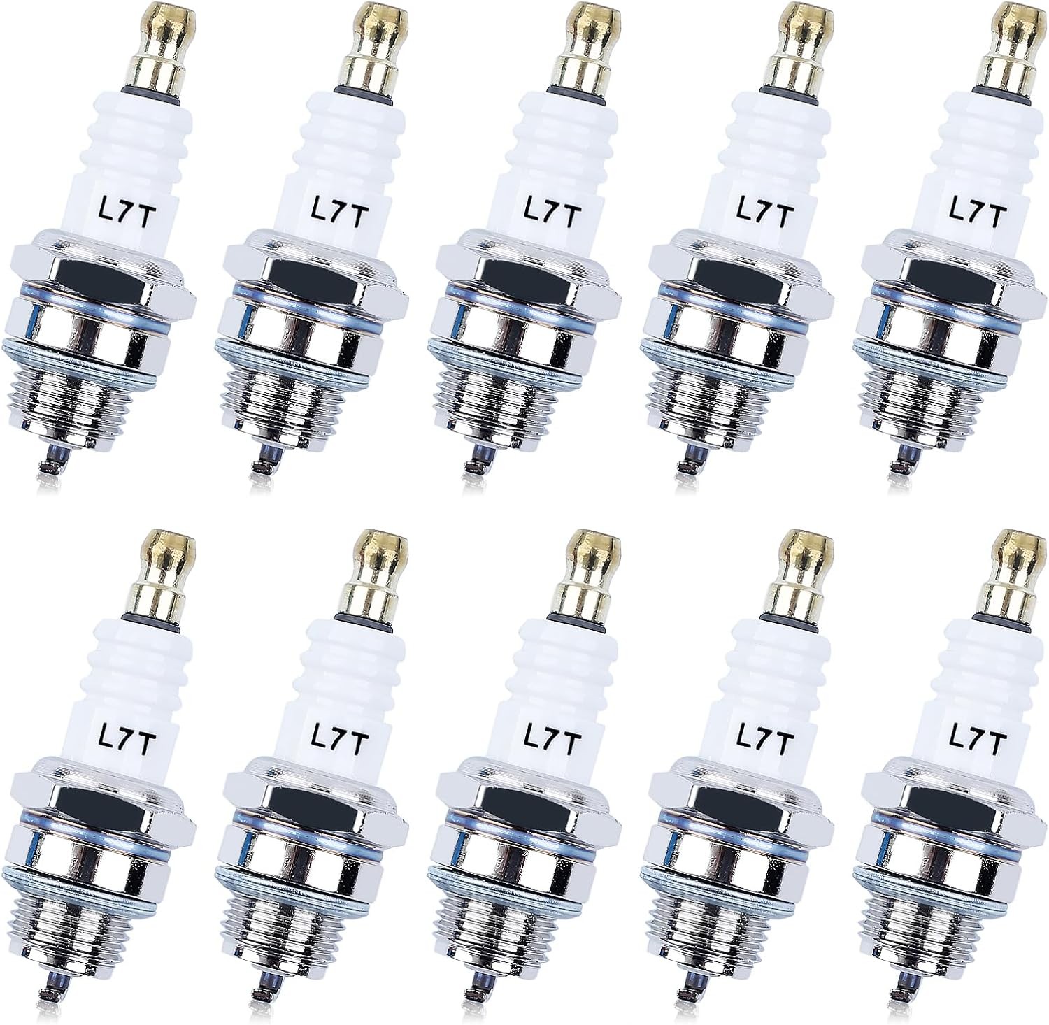 L7T Spark Plug for NGK BPMR7A - 10 Pack Sparkplugs Champion CJ8 RCJ6Y...