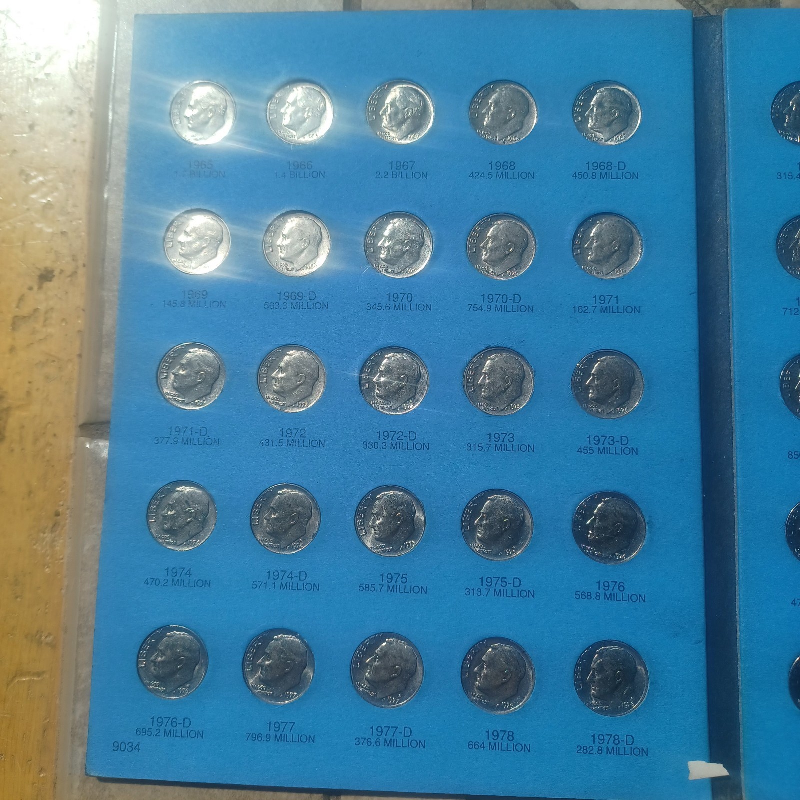 complete 1965-2004 Roosevelt dime set