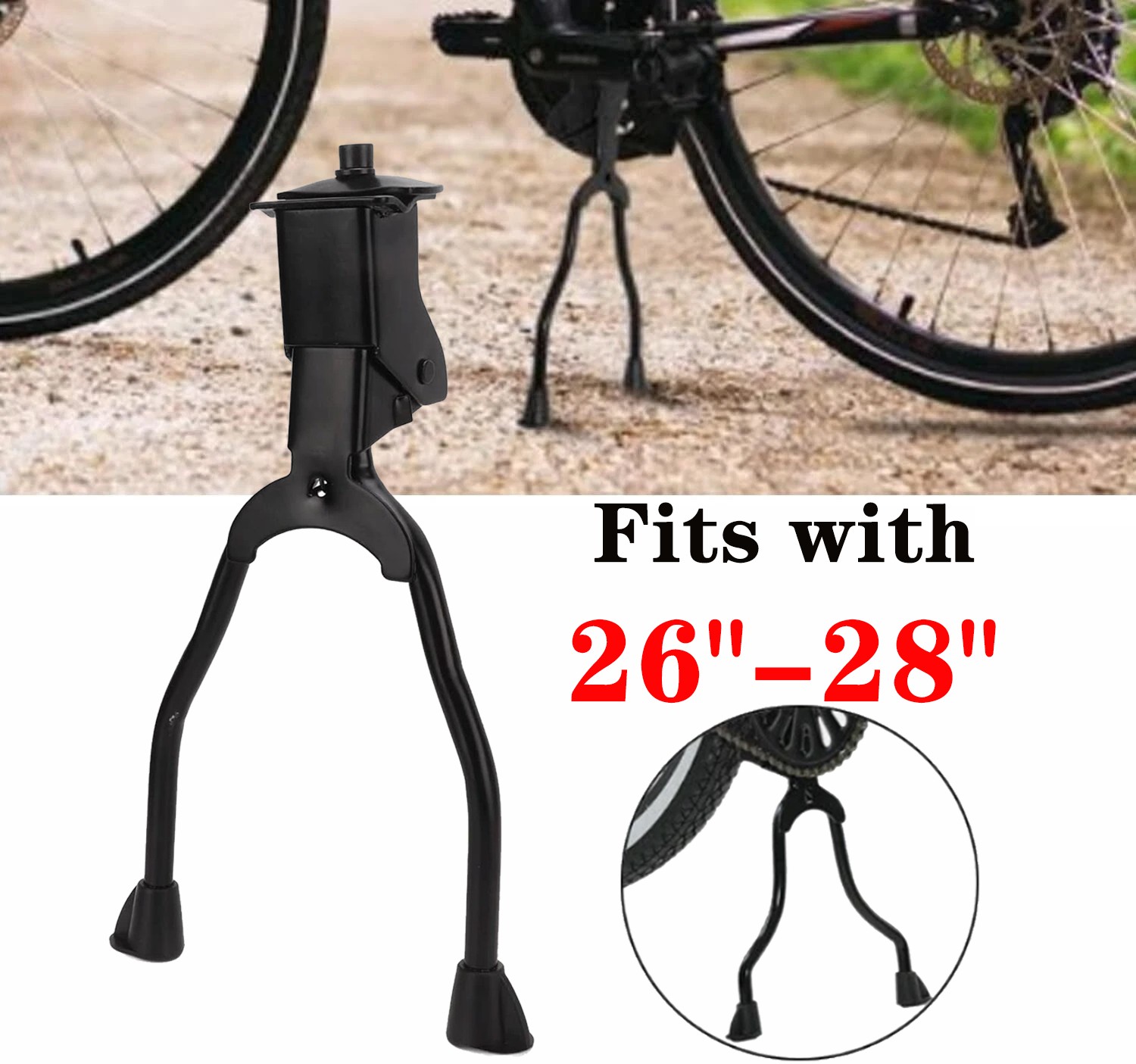26-28" Double Leg Kickstand Bicycle Kick Stand Bike Kickstand Mountain Bicycle