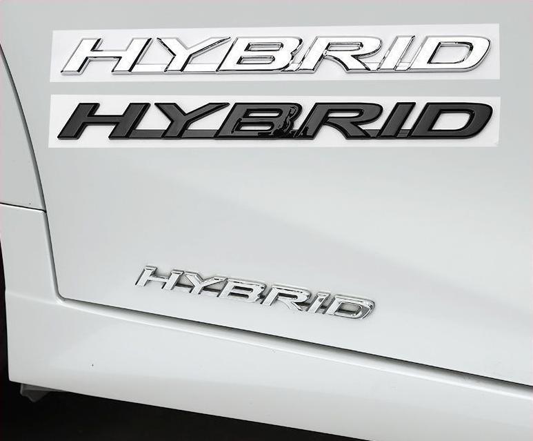 Metal 3D HYBRID Emblem Car Body Fender Side Door Rear Trunk Badge Decal Sticker