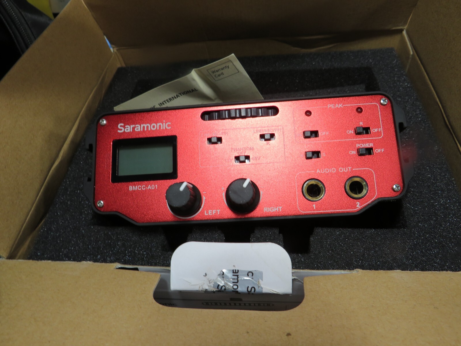 Saramonic BMCC-A01 2 CH XLR Microphone Audio Mixer for Blackmagic Cinema Camera