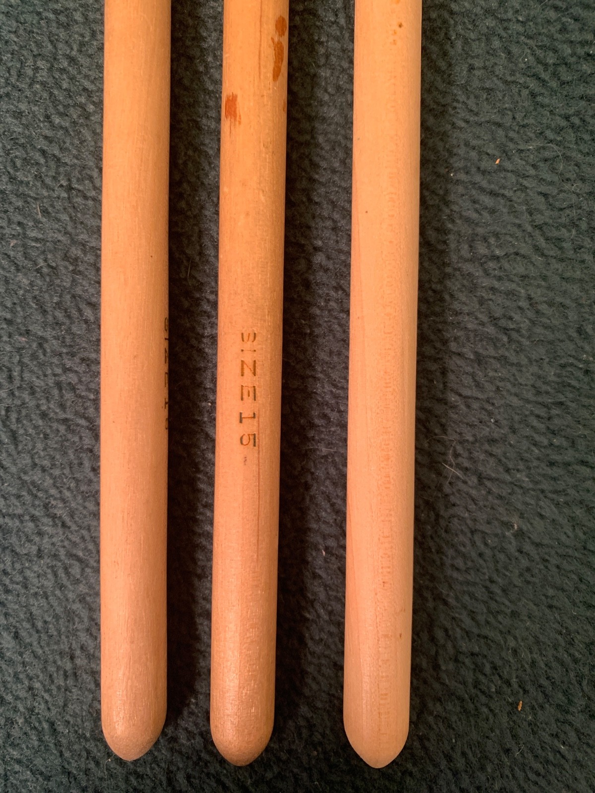 3 10" Afghan Bamboo Crochet Hooks Knitting Needle Hooks size 15