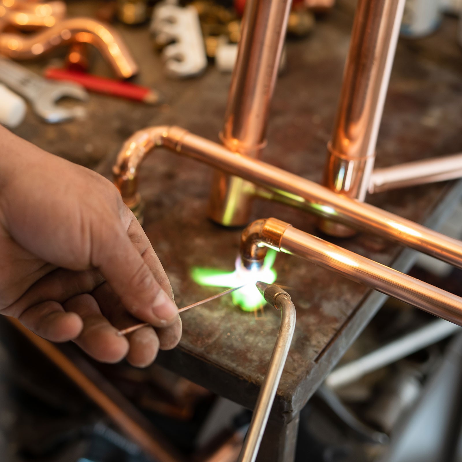 3-1/2 Inch ID Copper Pipe End Cap, Copper Fitting Cap Sweat Plug Connection