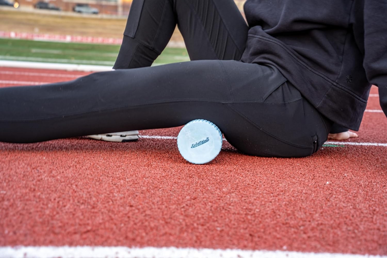 8 Inch Light Blue Medium Density Foam Massage Roller Trigger Point Muscle Roller