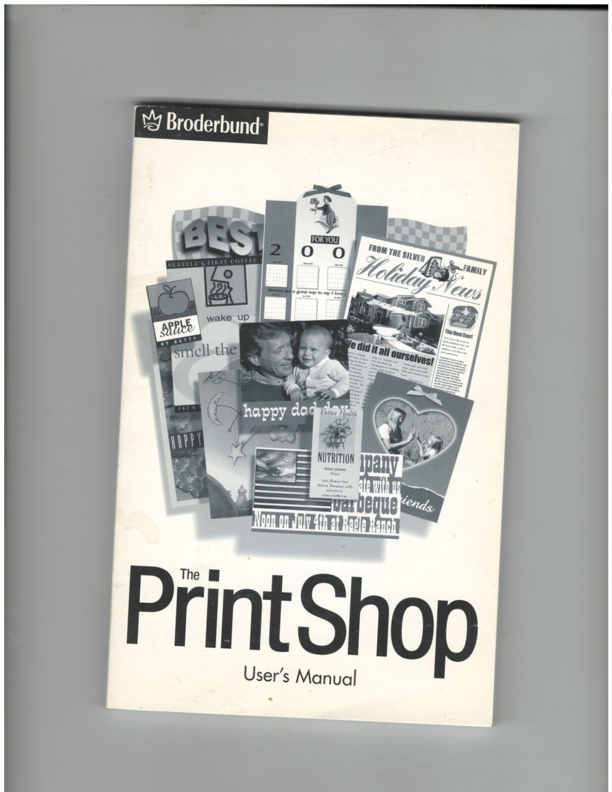 BRODERBUND PRINT SHOP VERSION 10 (5 CDS- 2 SCANS) & USER'S MANUEL