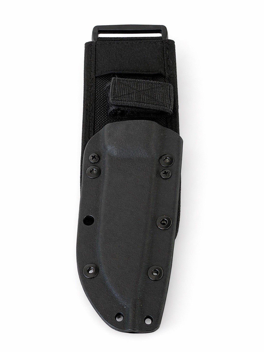 Tactical Knife Sheath w/ Belt Loop Black Kydex Nylon MOLLE Compatible