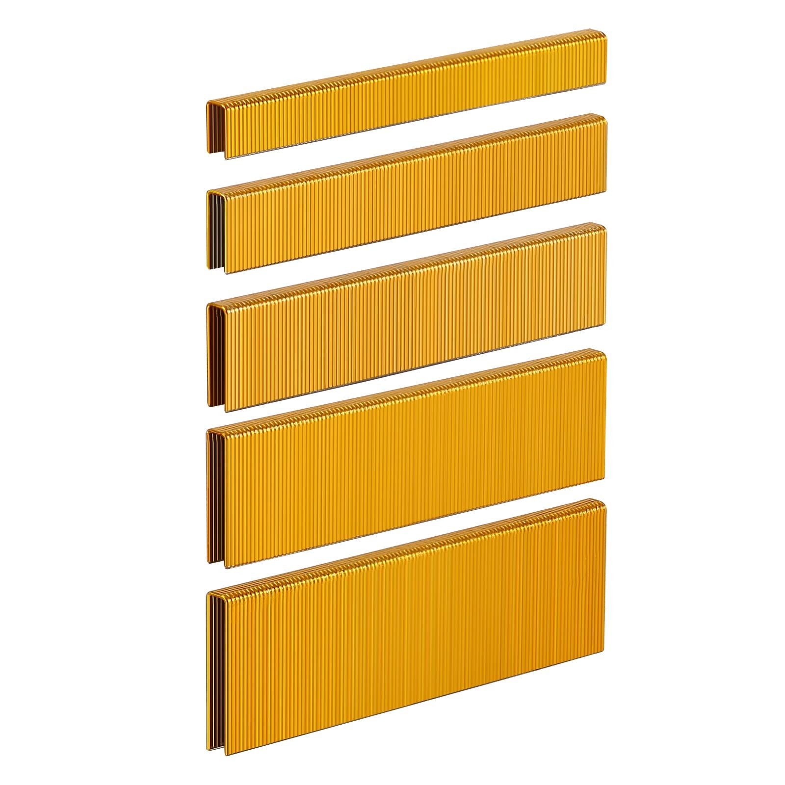 SimCos 18 Gauge 1/4" Narrow Crown 1-1/2",1-1/4" 1", 3/4", 1/2", Yellow