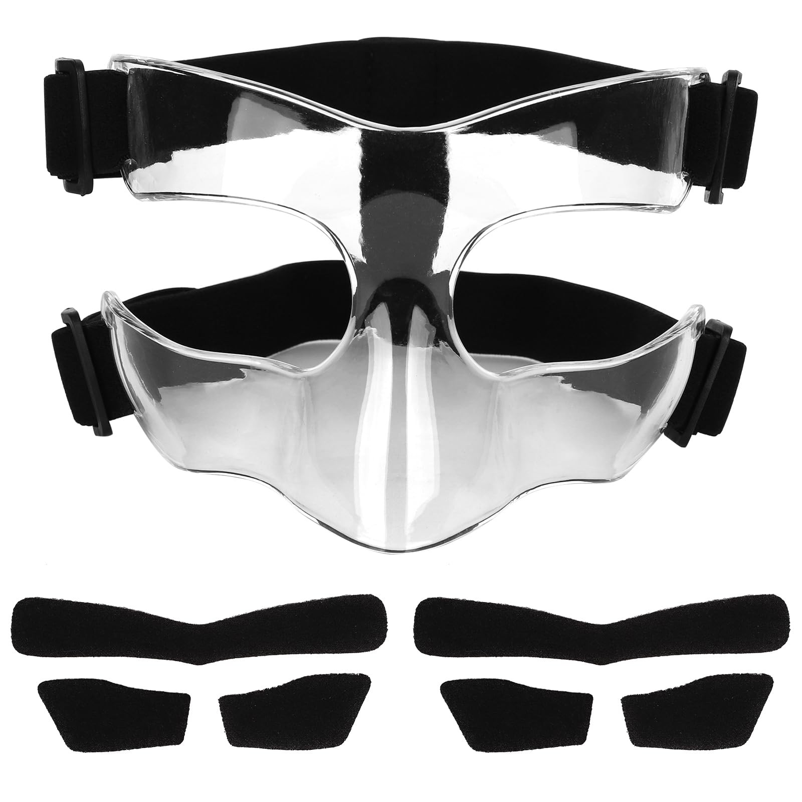 Nose Guard, Adjustable Face Shield Broken Nose Clear Face Cover Protective No...
