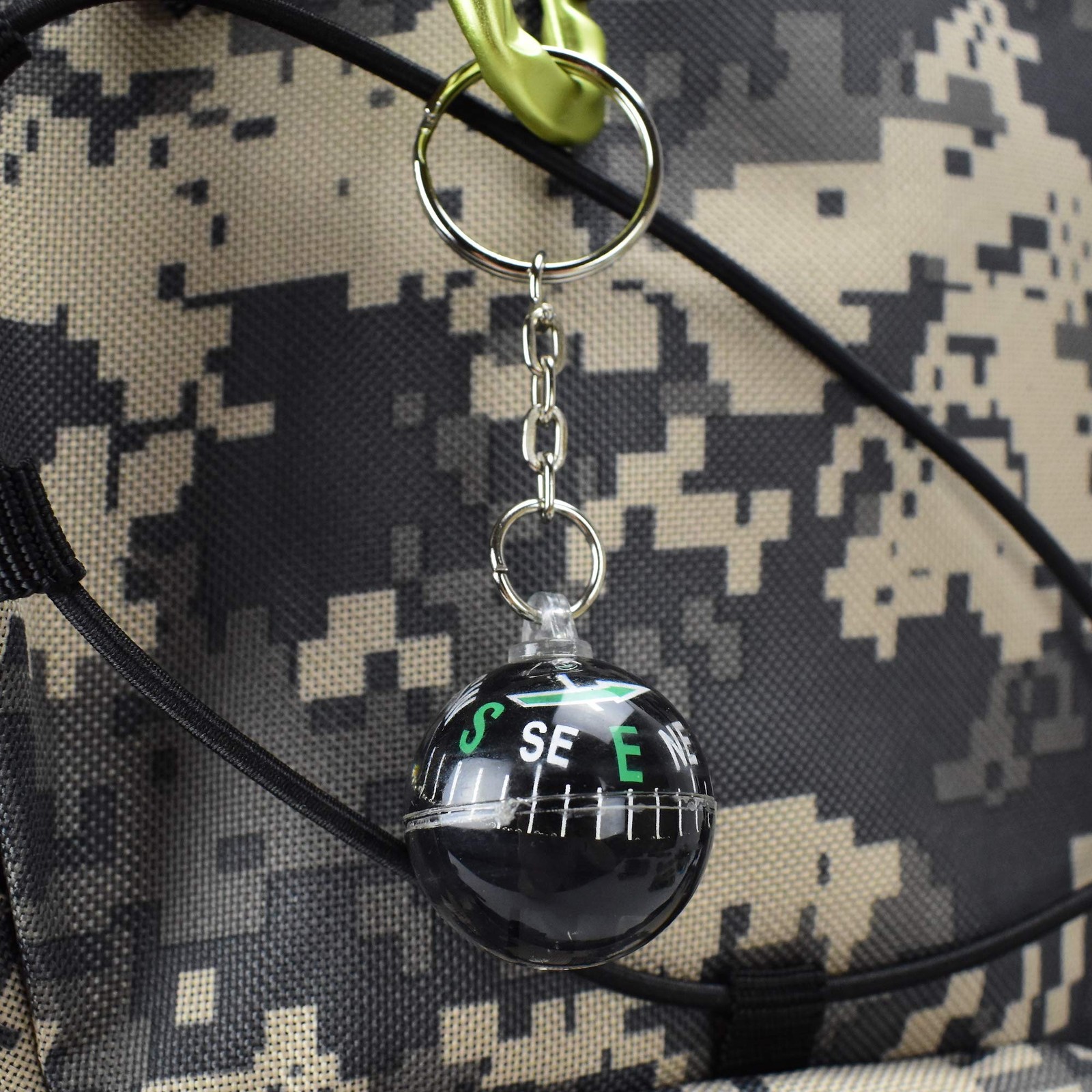 Munkees Ball Compass Keychain, Small Useful Outdoor Tool Gift, Hiking Key...