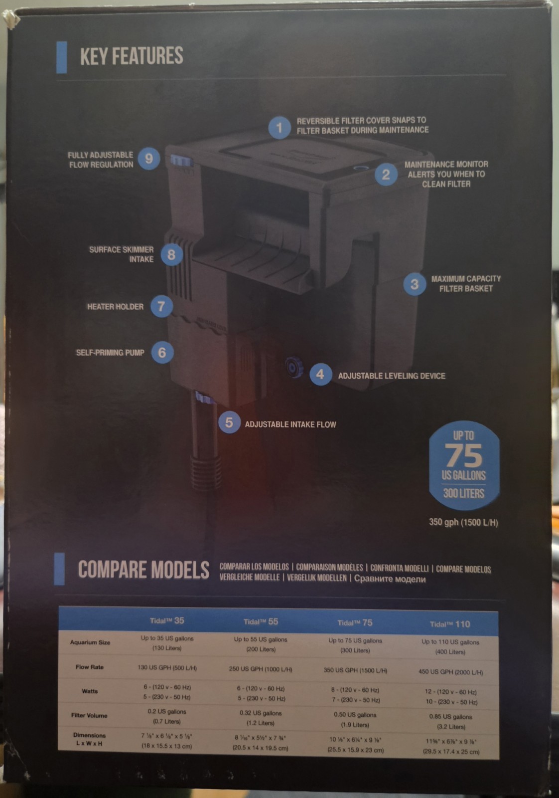 Seachem Tidal 75 Aquarium Power Filter