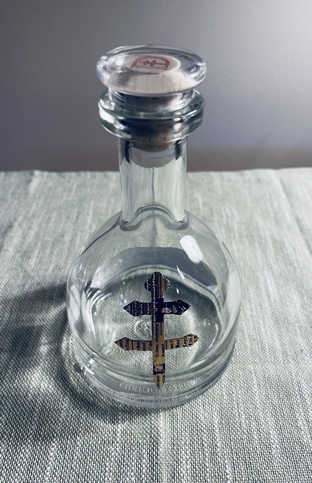 Clean D'USSÉ VSOP 375 ml Cognac Empty Liquor Bottle