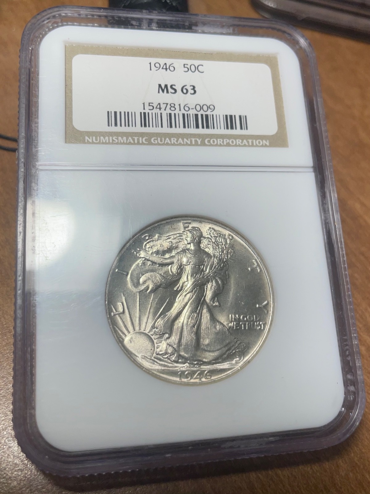 NGC Walking Half Dollar 1946 MS 63