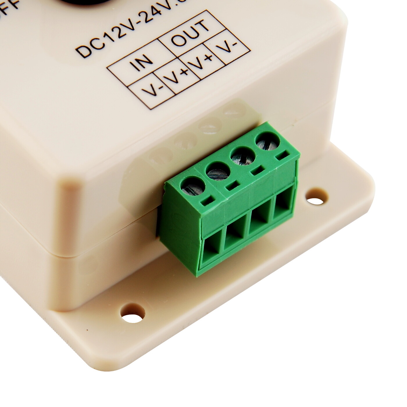 Manual Dimmer Switch for LED Strip Light, 12V 8A Mountable with Terminals