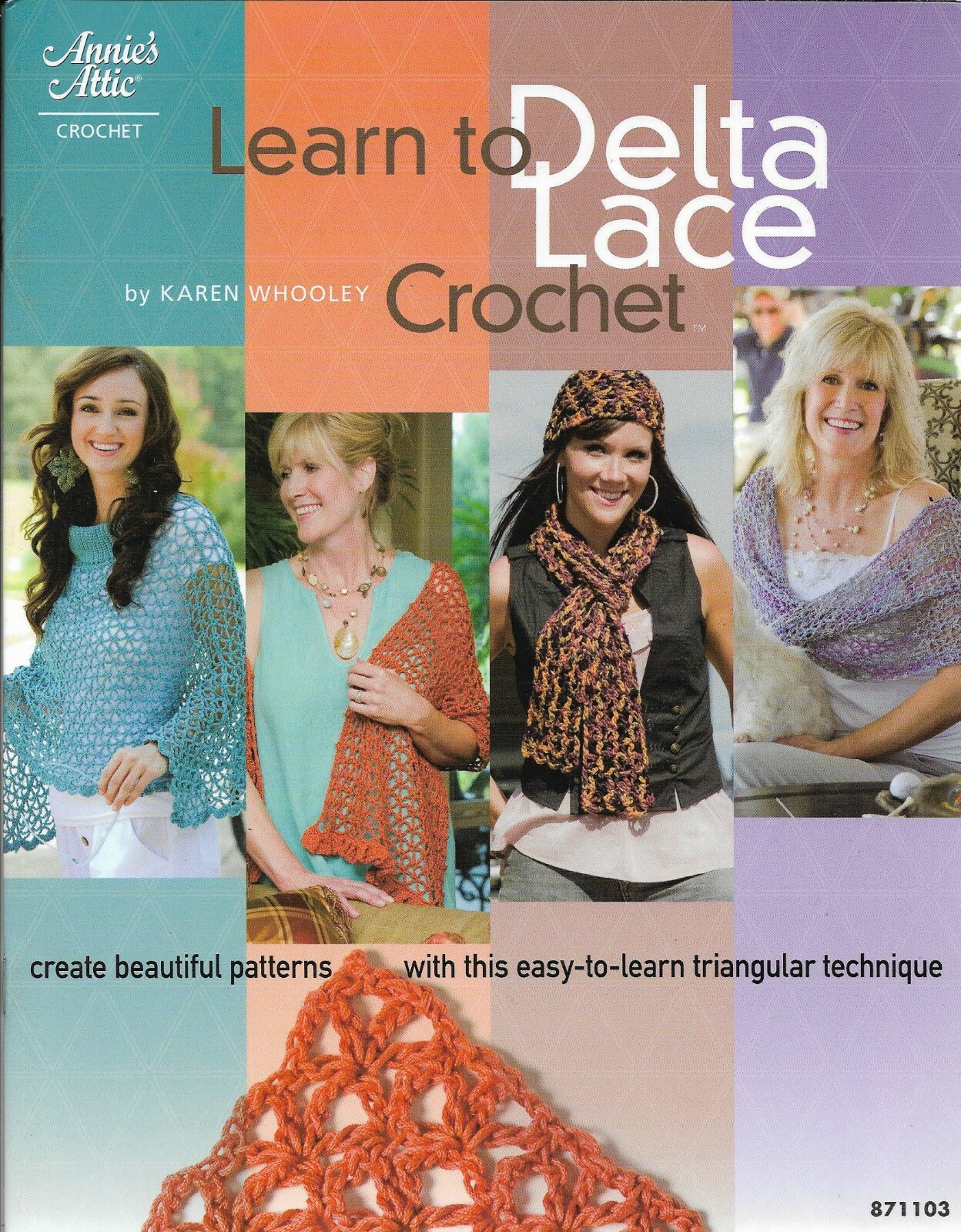 NEW LEARN TO DELTA LACE CROCHET 5 DESIGNS ANNIE'S ATTIC CROCHET PATTERN BOOK
