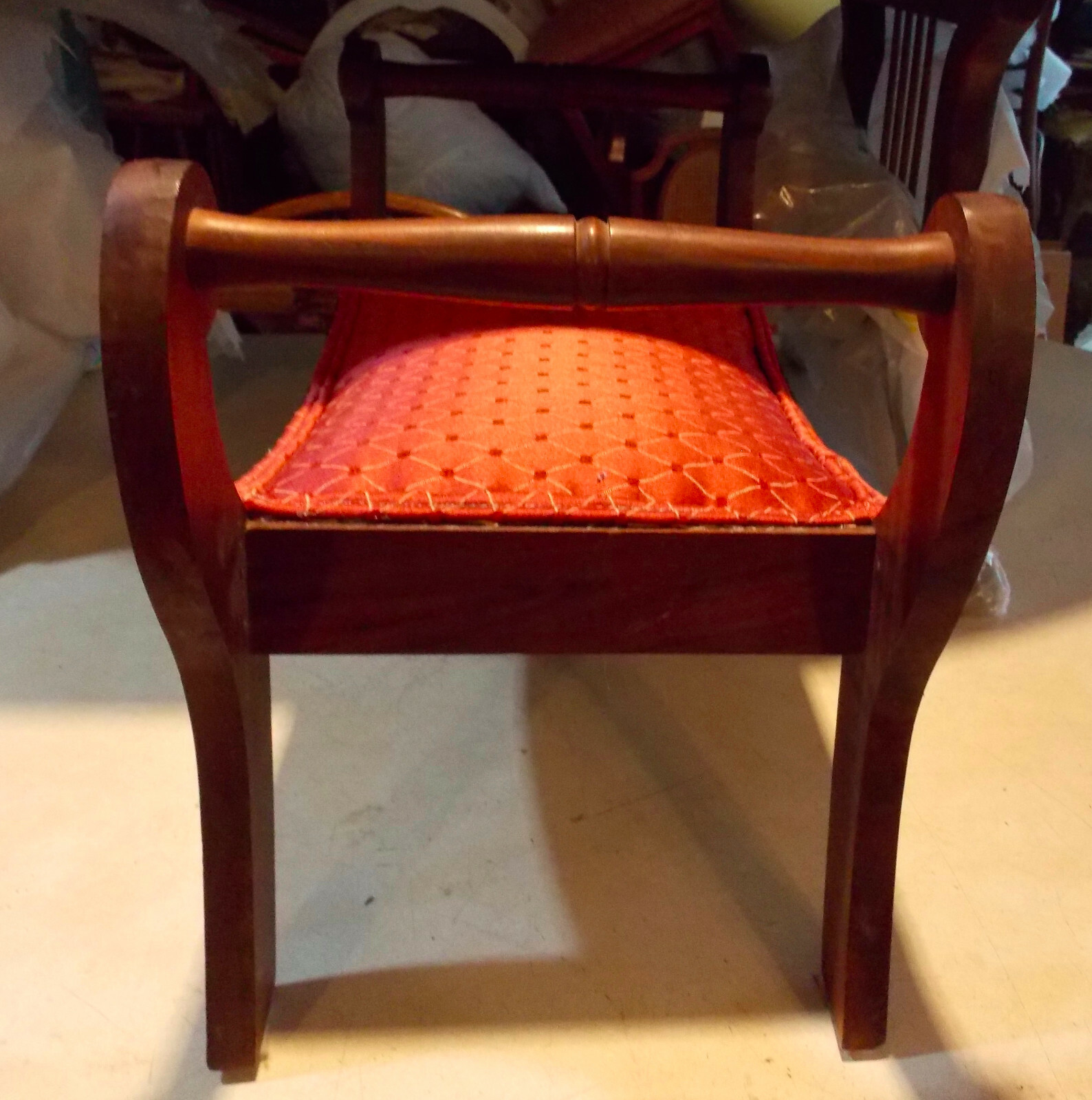 Solid Walnut Footstool / Stool (FS74)