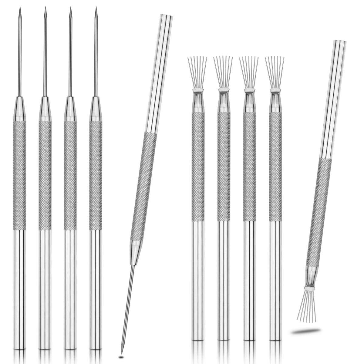 2 Pieces Clay Needle Tools, Feather Wire Texture Tools for Pottery Sculpting