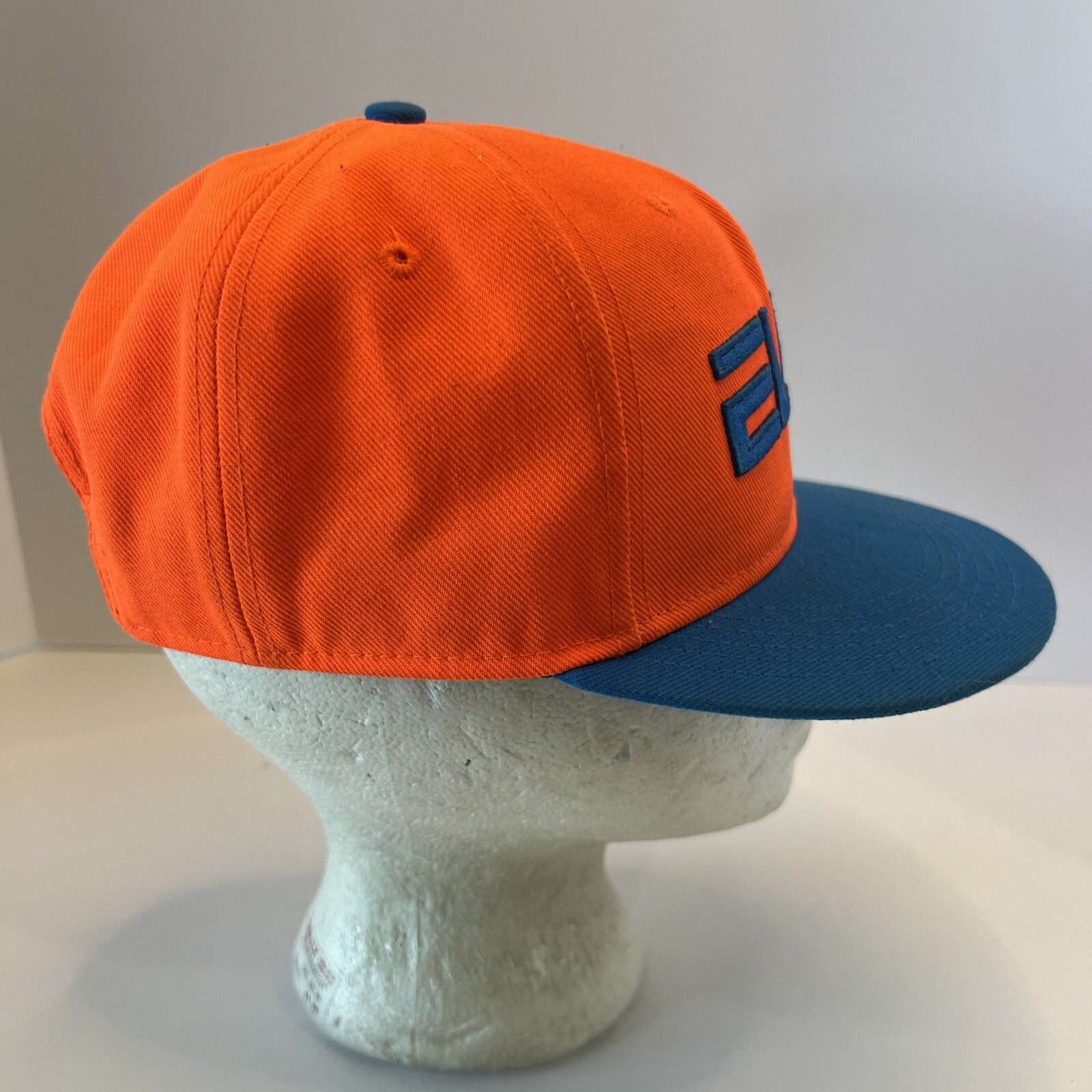 ELITE Orange w Bright Aqua Nike True Hat Cap Snapback Polyester EUC
