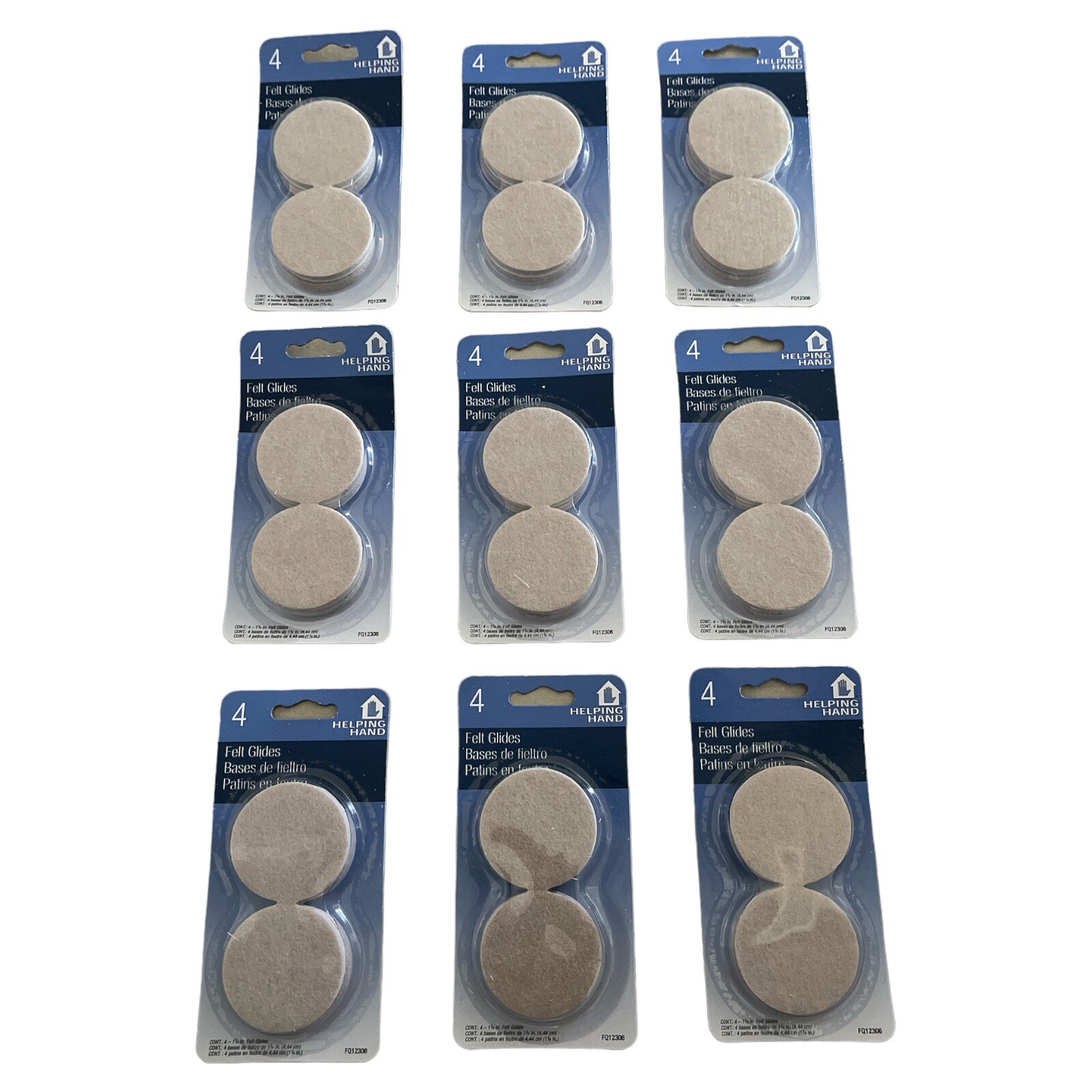 Helping Hand 1-3/4" Felt Glides/Furniture Pads(36 Glides) UZ