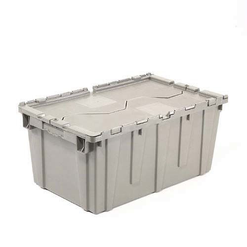 Global Industrial Plastic Attached Lid Shipping  Storage Container